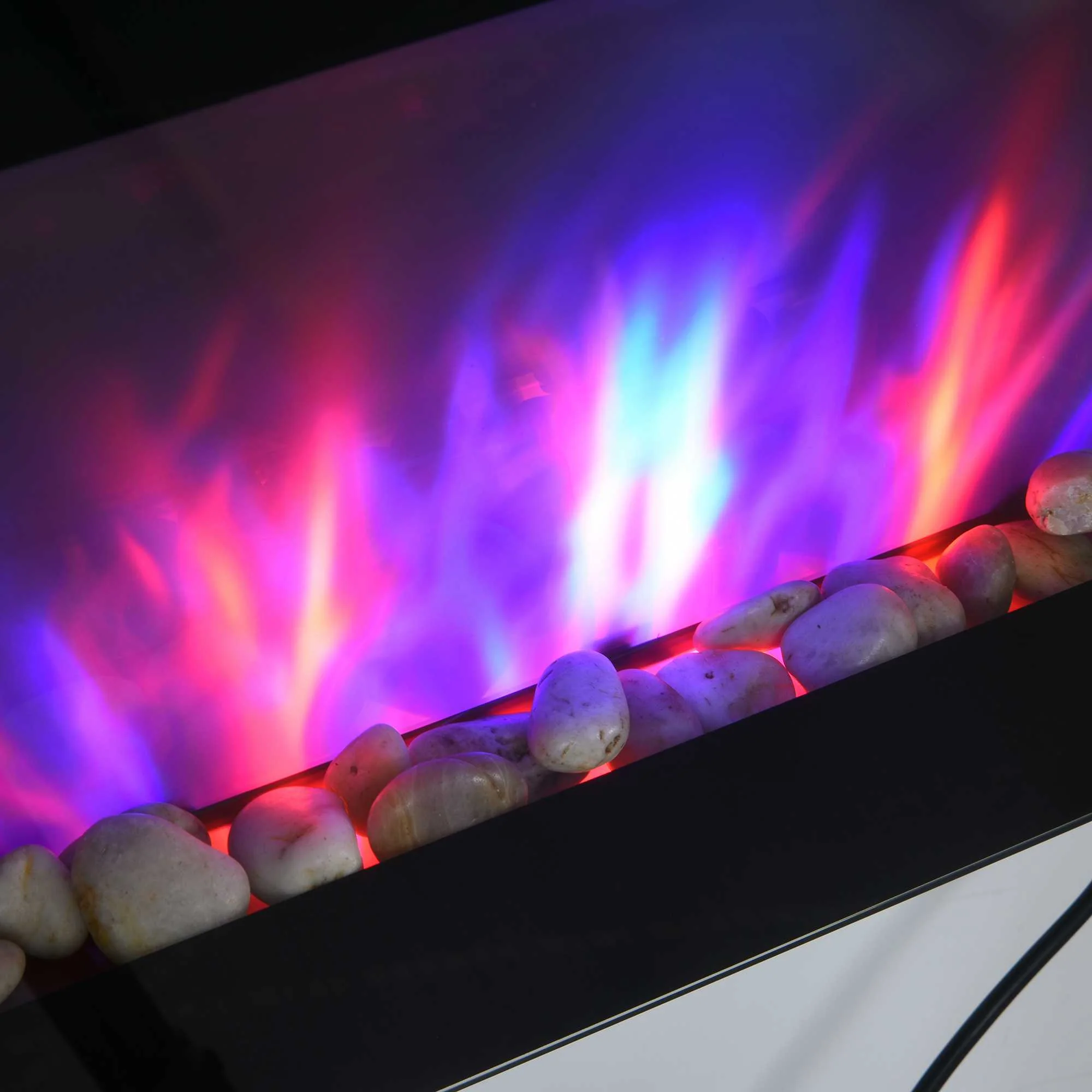 1000W/2000W Electric Wall Fireplace w/ LED Flame Timer Remote for Home Heating 20-25m2 - Image 11