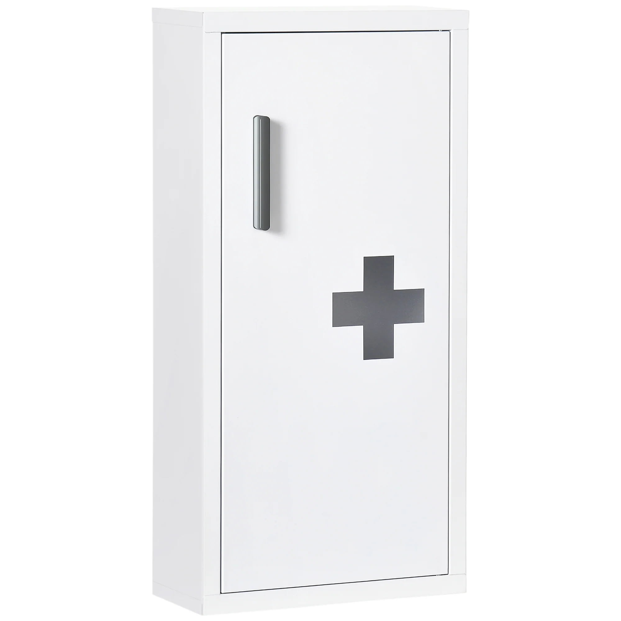 12" x 24" Wall Medicine Cabinet, 3 Tier Steel Wall Hung Cabinet for Bathroom, White