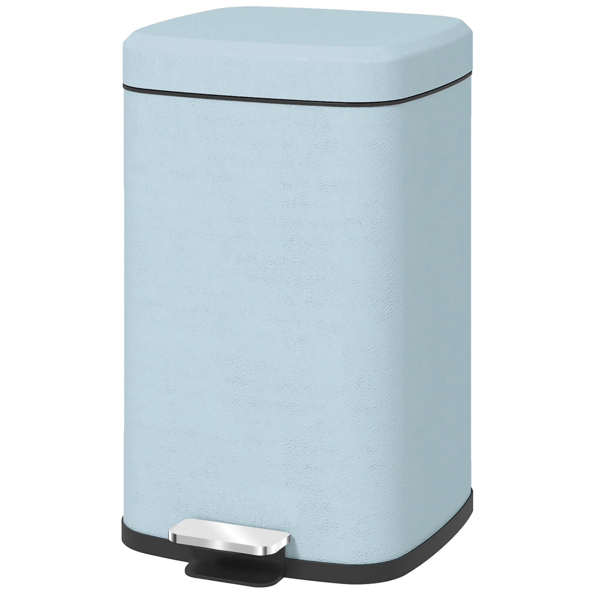 20L Fingerprint Proof Kitchen Bin with Foot Pedal & Removable Inner Bucket, Light Green - Image 2