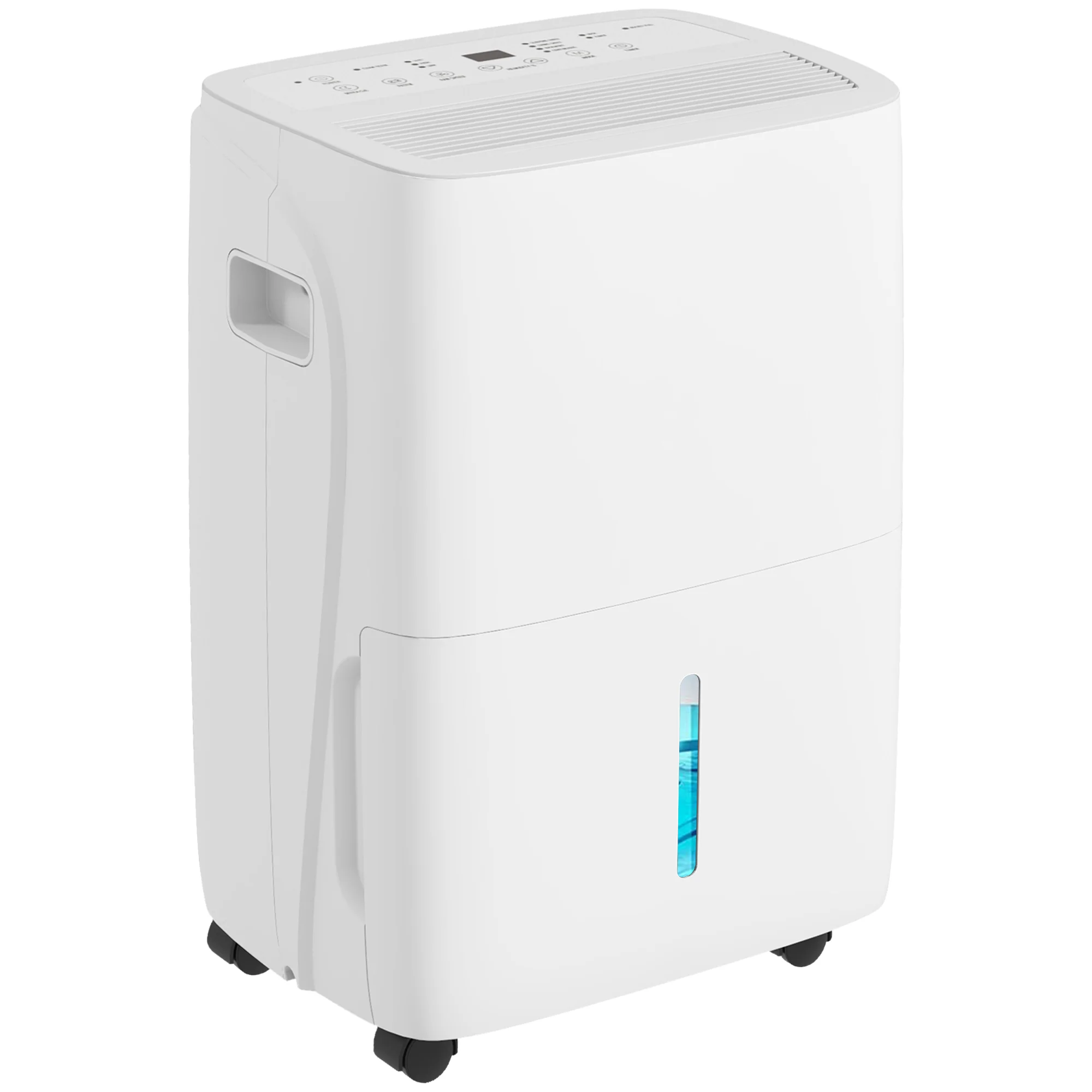 30L/Day Dehumidifier with Auto-Clean Filter, Continuous Drainage, for Home Damp, Laundry Drying - Image 2