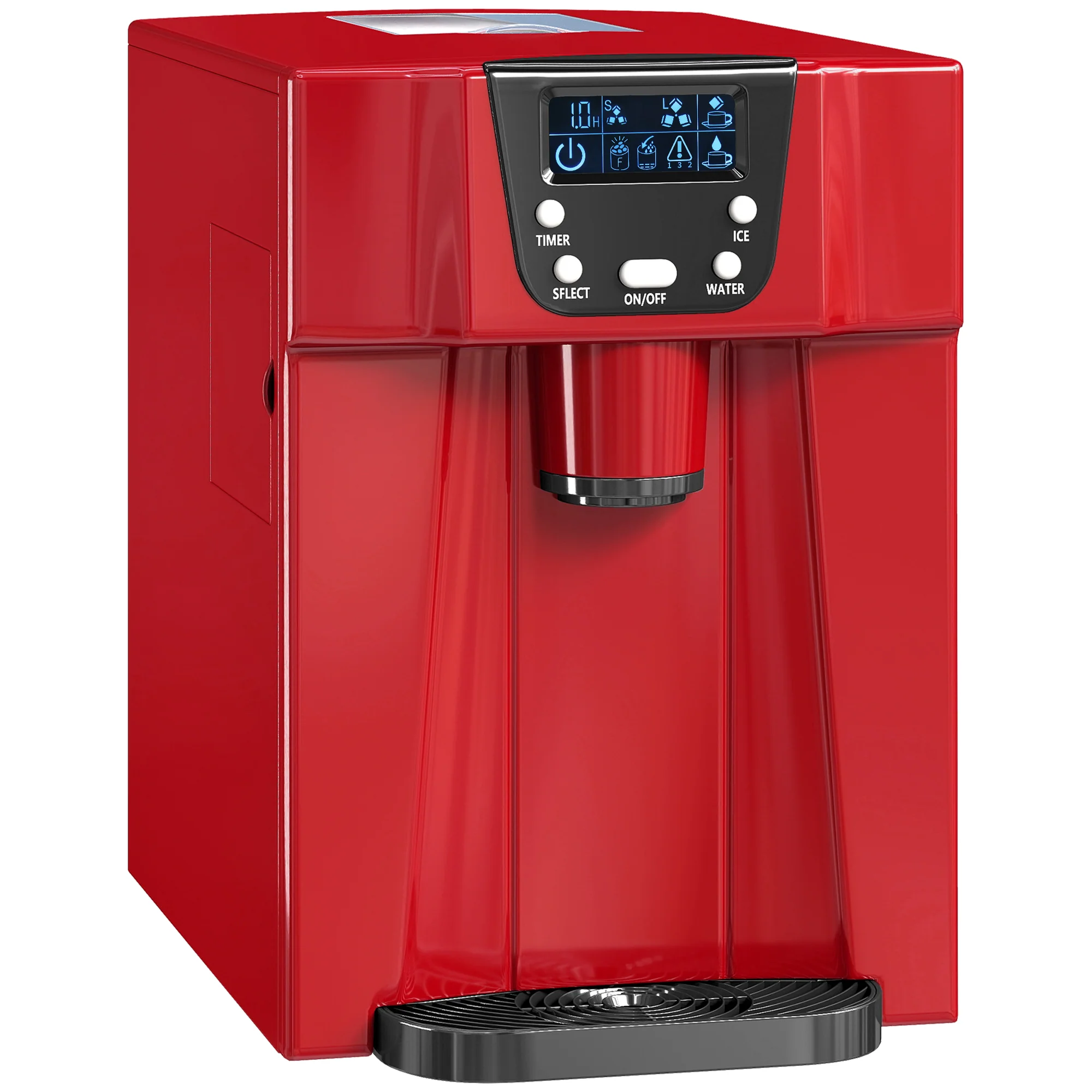 Ice Maker Machine and Water Dispenser with 3L Tank, No Plumbing Required, Red - Image 12
