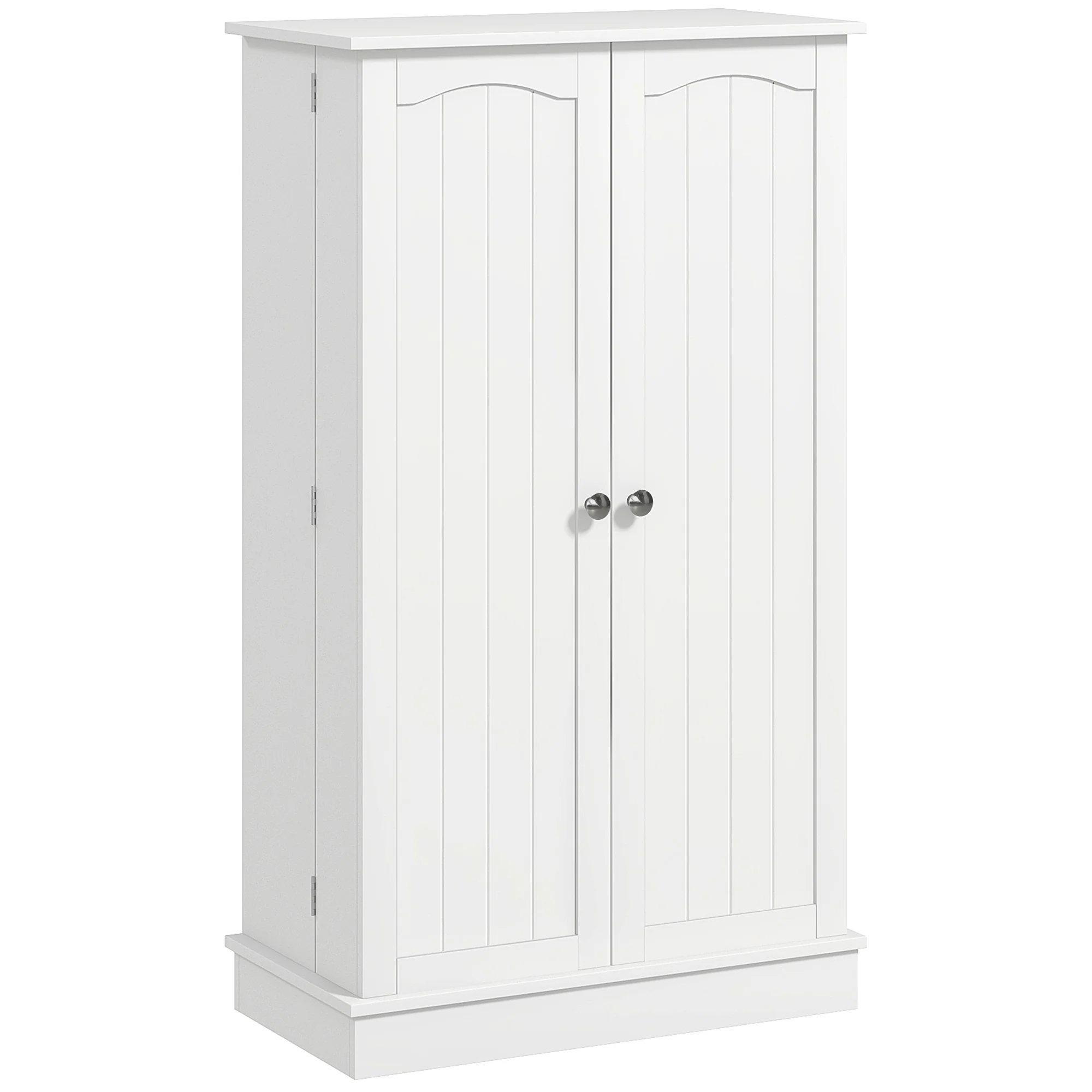 41" Kitchen Pantry Cabinet, 2-Door Buffet Storage Cabinet with 12 Spice Racks and Adjustable Shelves, White - Image 12