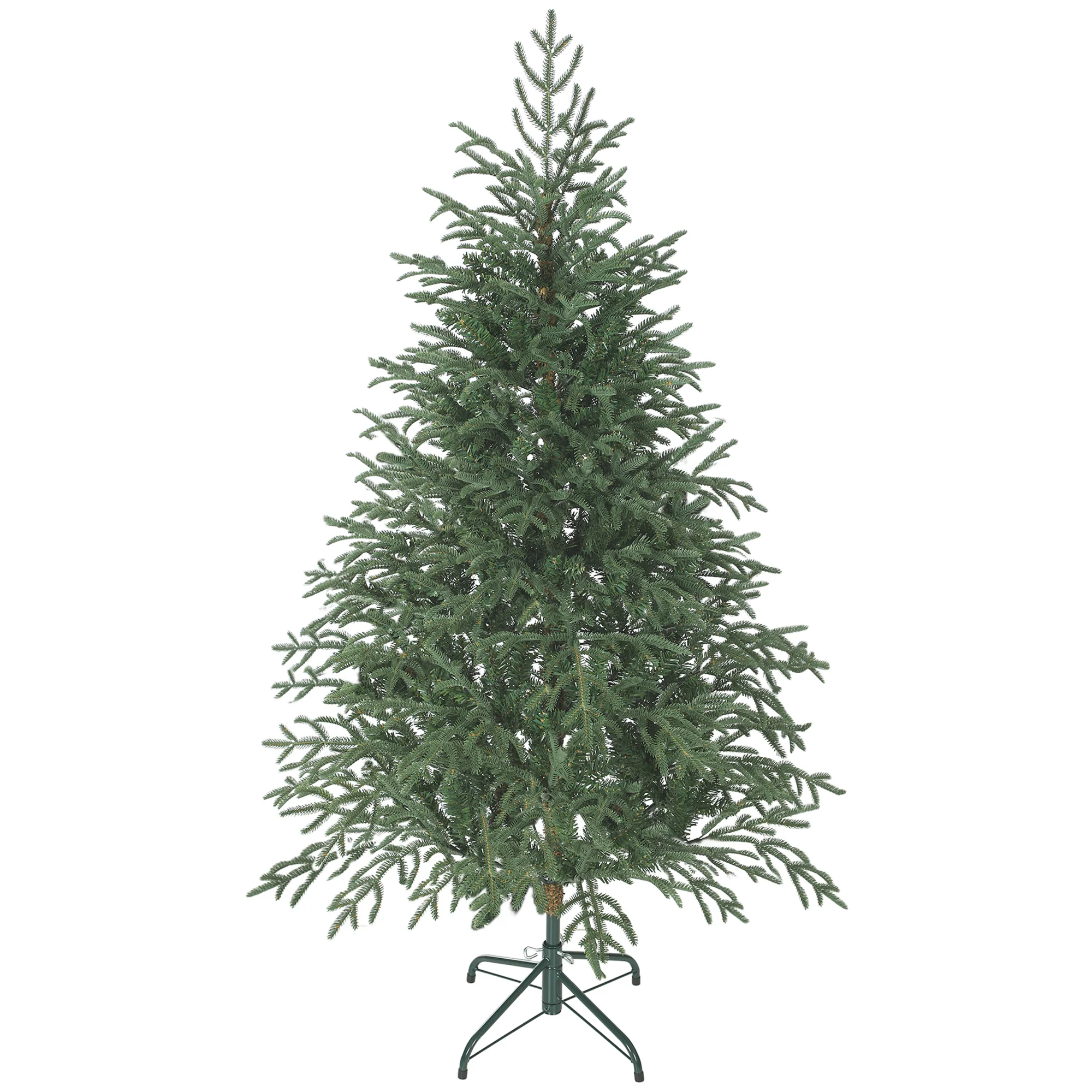 5 ft Artificial Christmas Tree with 1375 Realistic Dense Branches, Full Spruce and Metal Stand