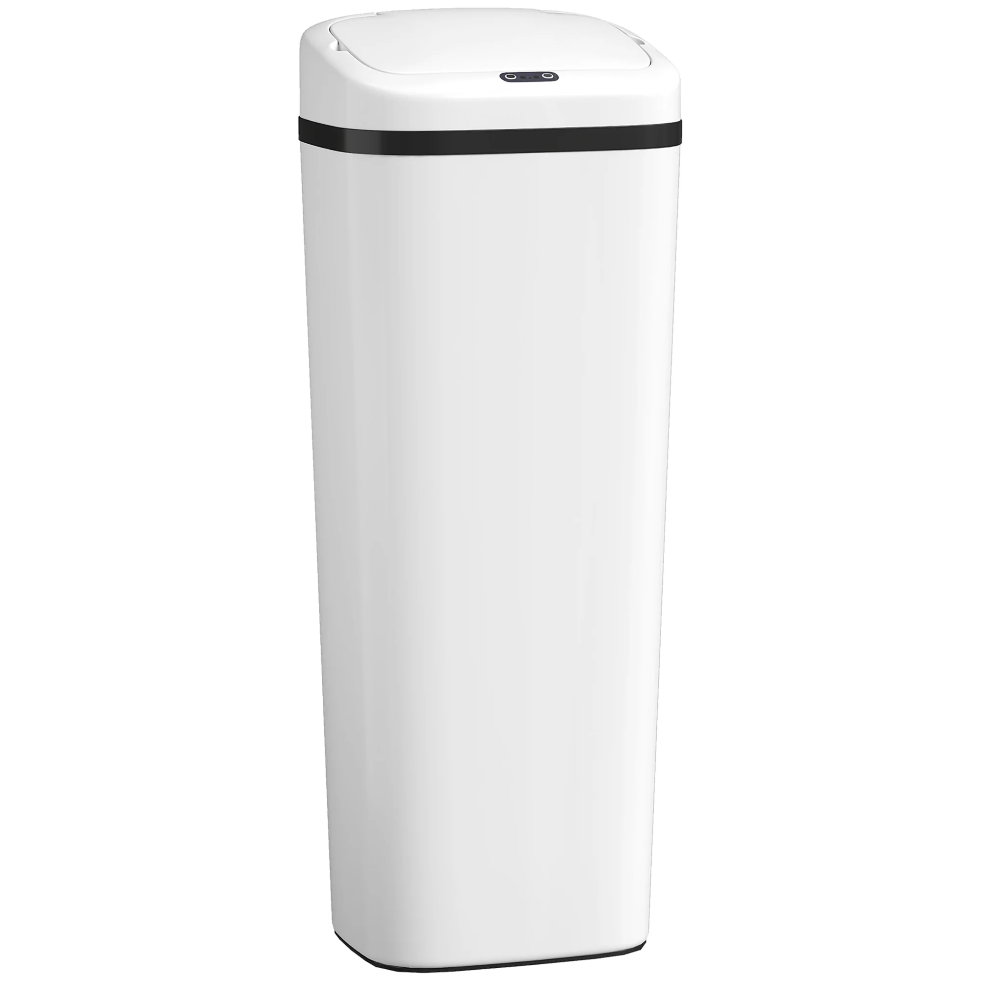 50L Sensor Bin, Stainless Steel Automatic Touchless Slim Kitchen Bin with Dual-Mode Opening, Battery Operated, White - Image 12