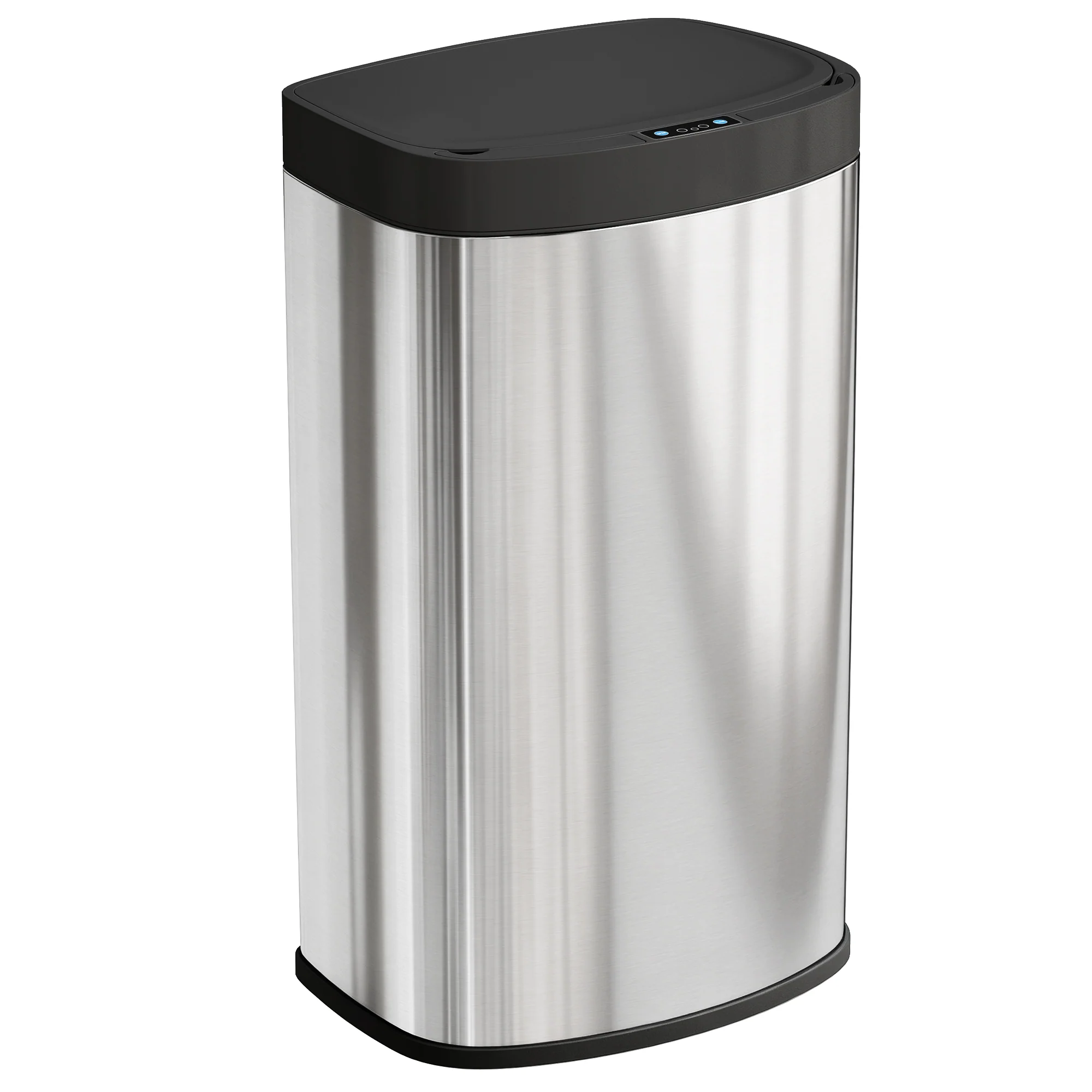 55L Sensor Bin with Soft-Close Lid, Automatic Touchless Motion Sensor Kitchen Bin with Fingerprint Resistant Stainless Steel for Hygienic Gyms, Home Office Use, Silver Tone - Image 2