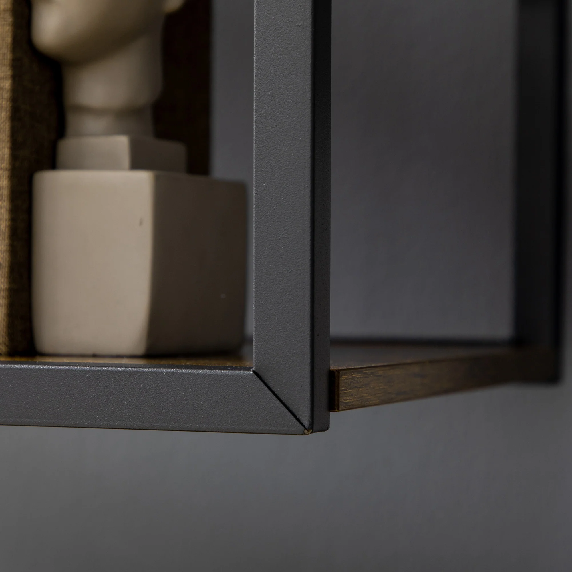 6 Tier Industrial Display Shelf, Standing Storage Shelf, 34 x 83 x 180cm, Rustic Brown - Image 12