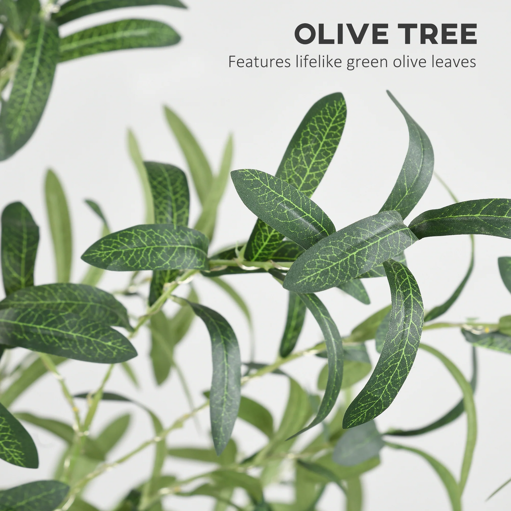 6ft Olive Tree Light with 300 LED Lights, Artificial Tree for Indoor Home Decoration, Green - Image 7