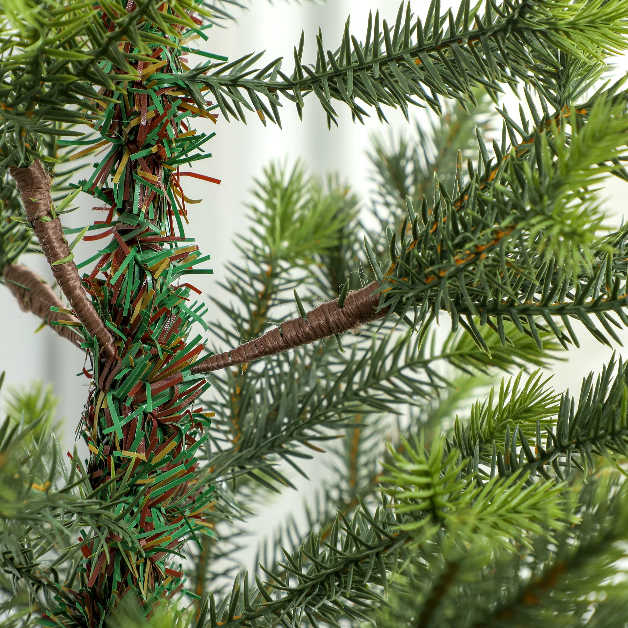 7.5ft Artificial Christmas Tree with Tips, Easy Assembly for Home Office Holiday, Green - Image 10