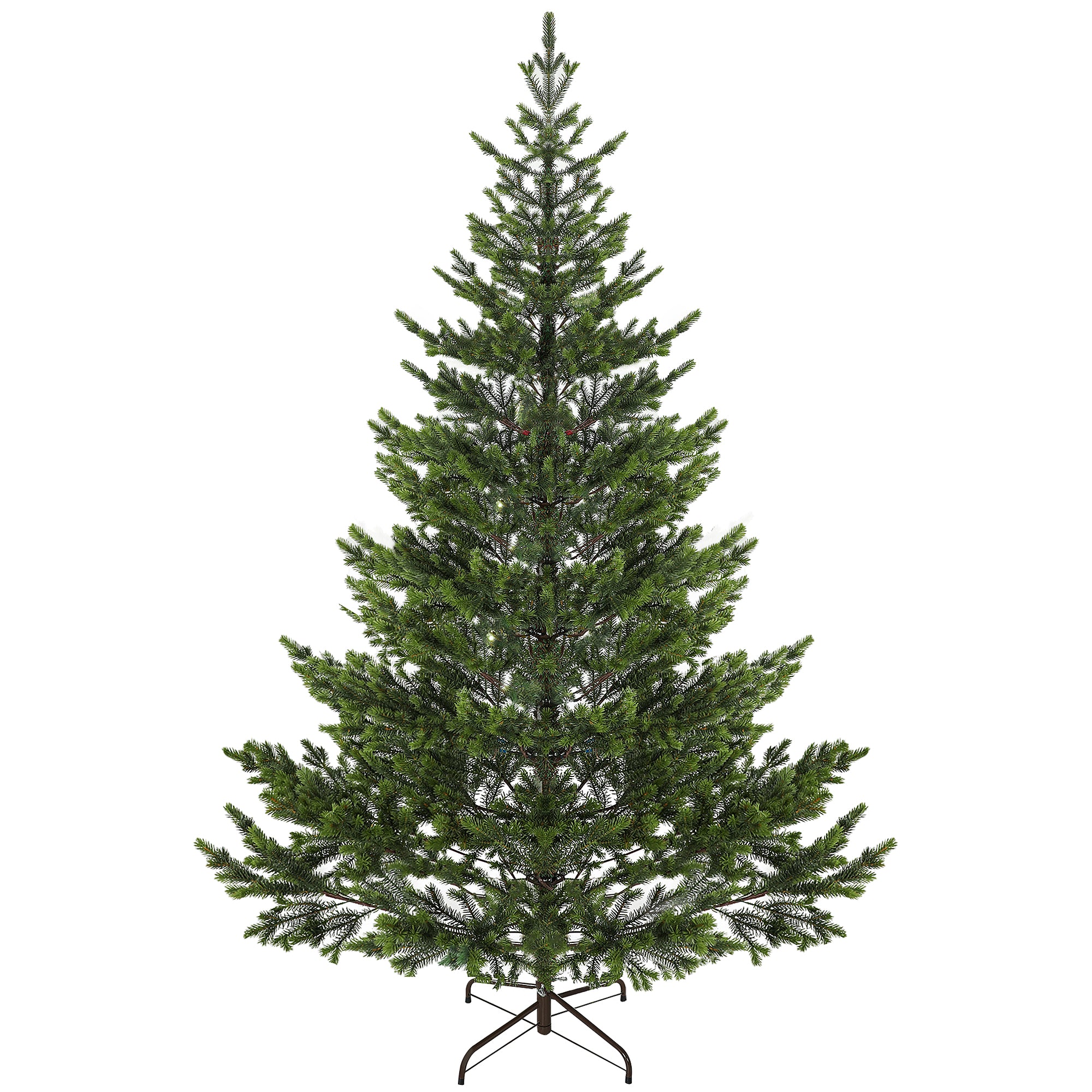 7.5ft Artificial Christmas Tree with Tips, Easy Assembly for Home Office Holiday, Green - Image 2