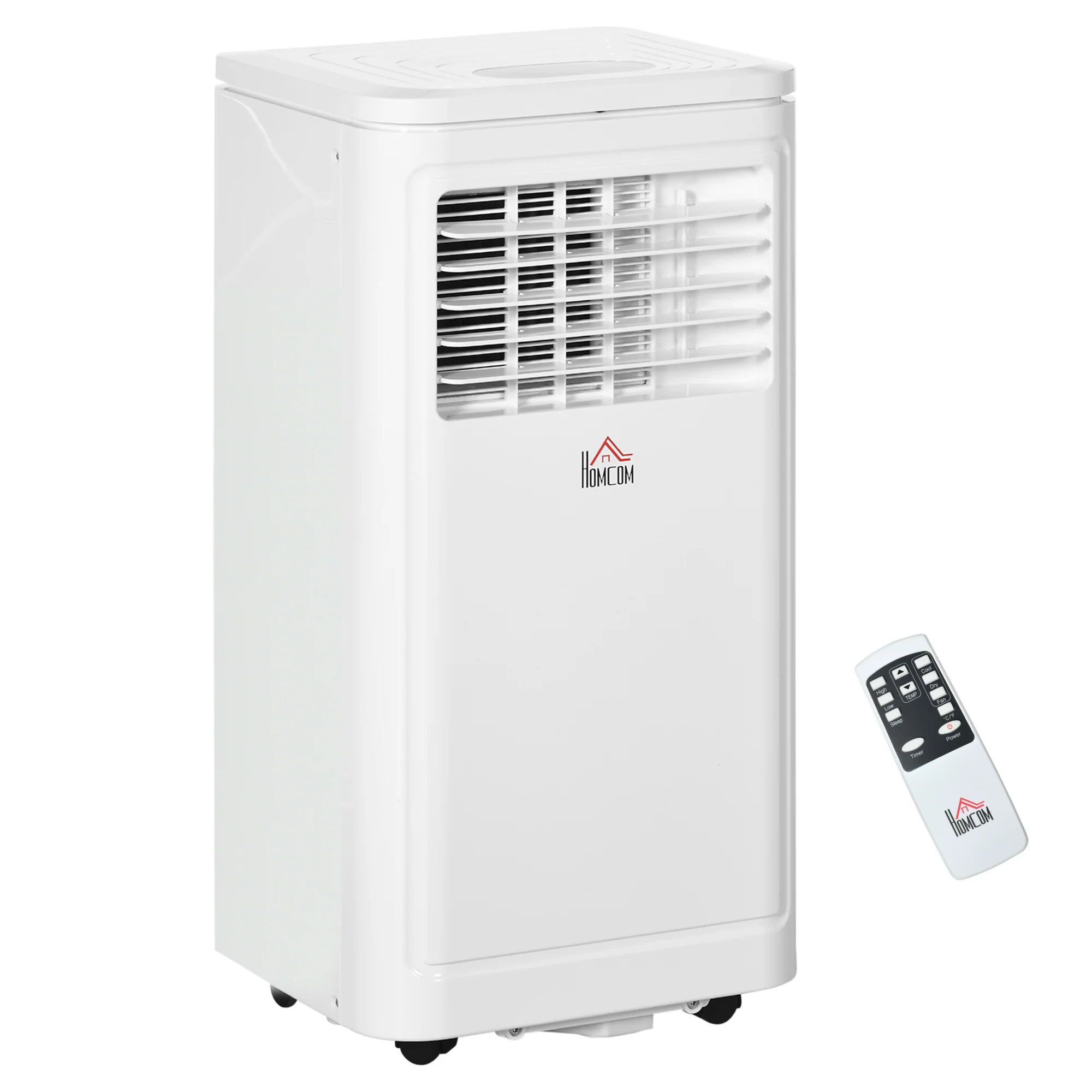 8000 BTU Mobile Portable Air Conditioner with Cooling, Dehumidifier, Portable AC Unit, Cream White