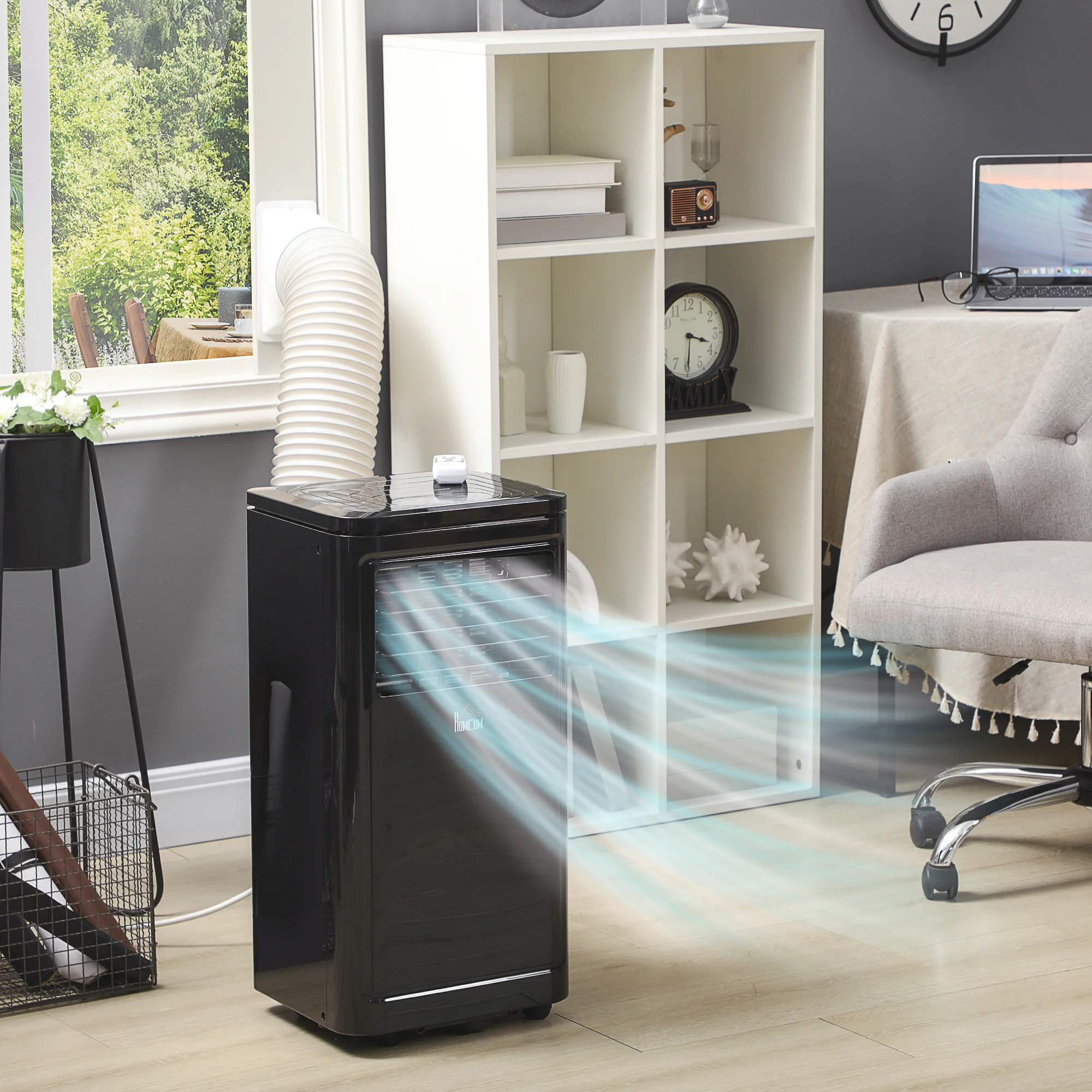 8,000 BTU Portable Air Conditioner, 344 Sq. Ft. Capacity, Evaporative Cooler, Black - Image 3