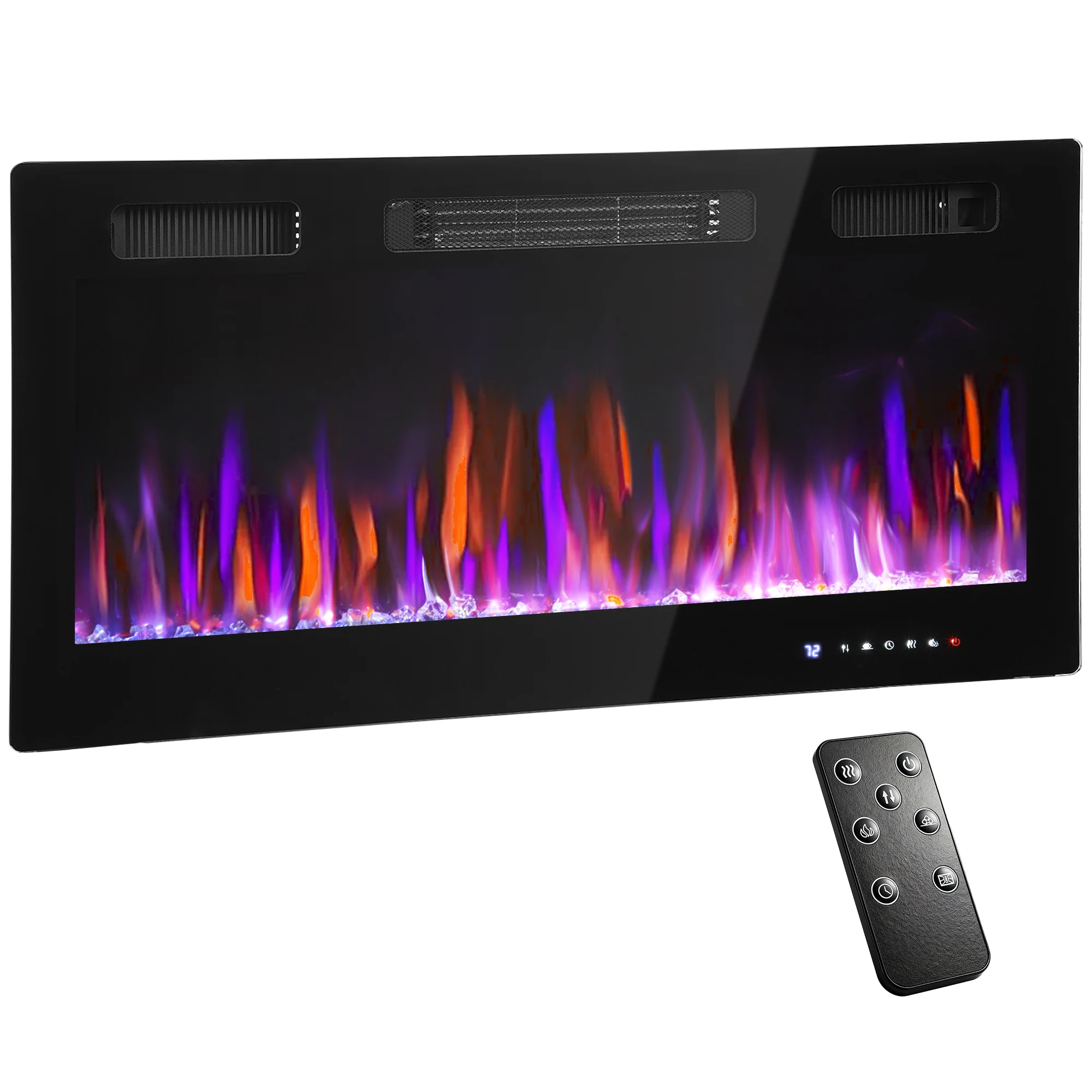 91cm/36" Electric Fireplace with Adjustable Flame and Thermostat, Weekly and 24H Timer, 900W/1800W - Image 12
