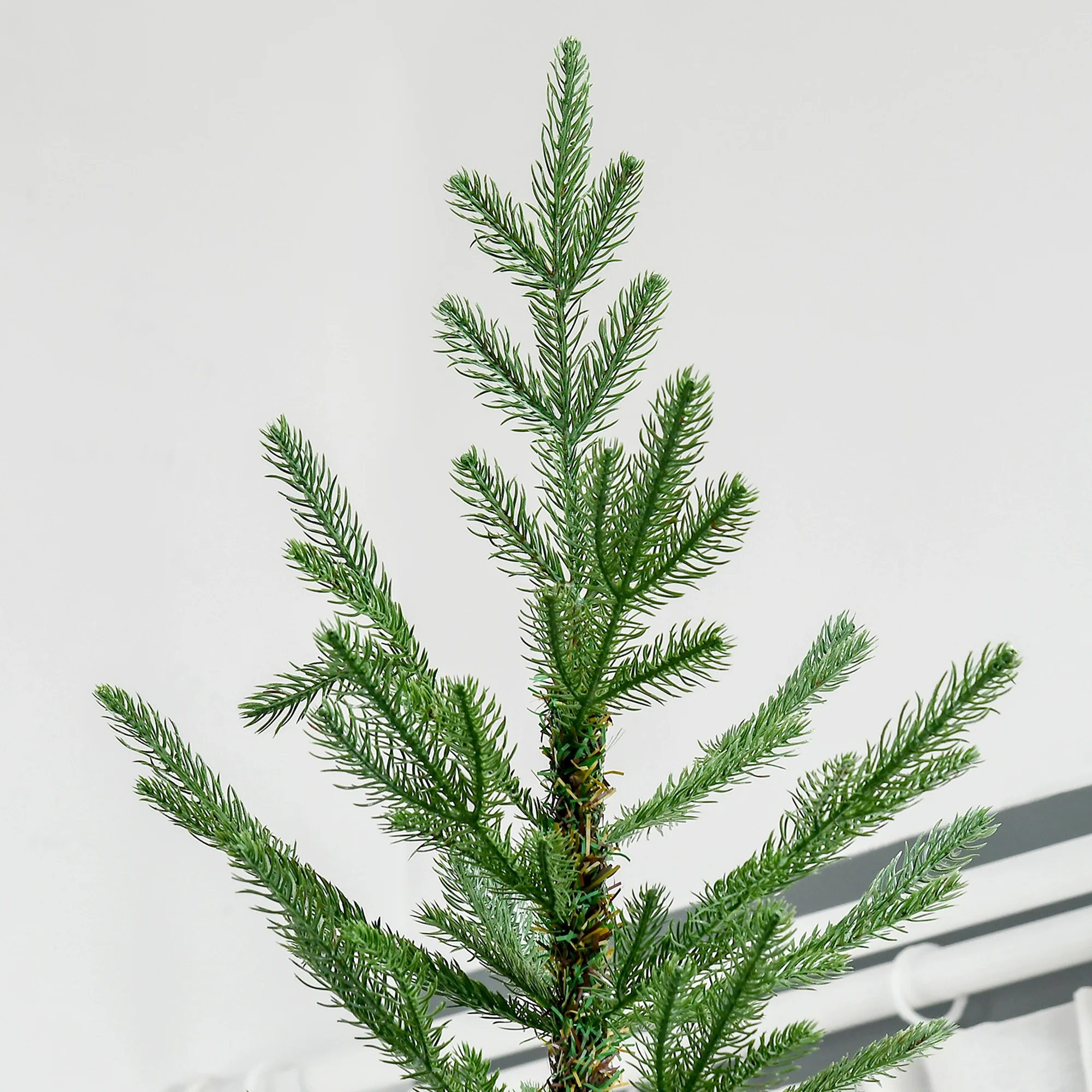 9ft Artificial Christmas Tree, Wide Pine Holidy Decoration with 1939 Tips, Metal Base - Image 10