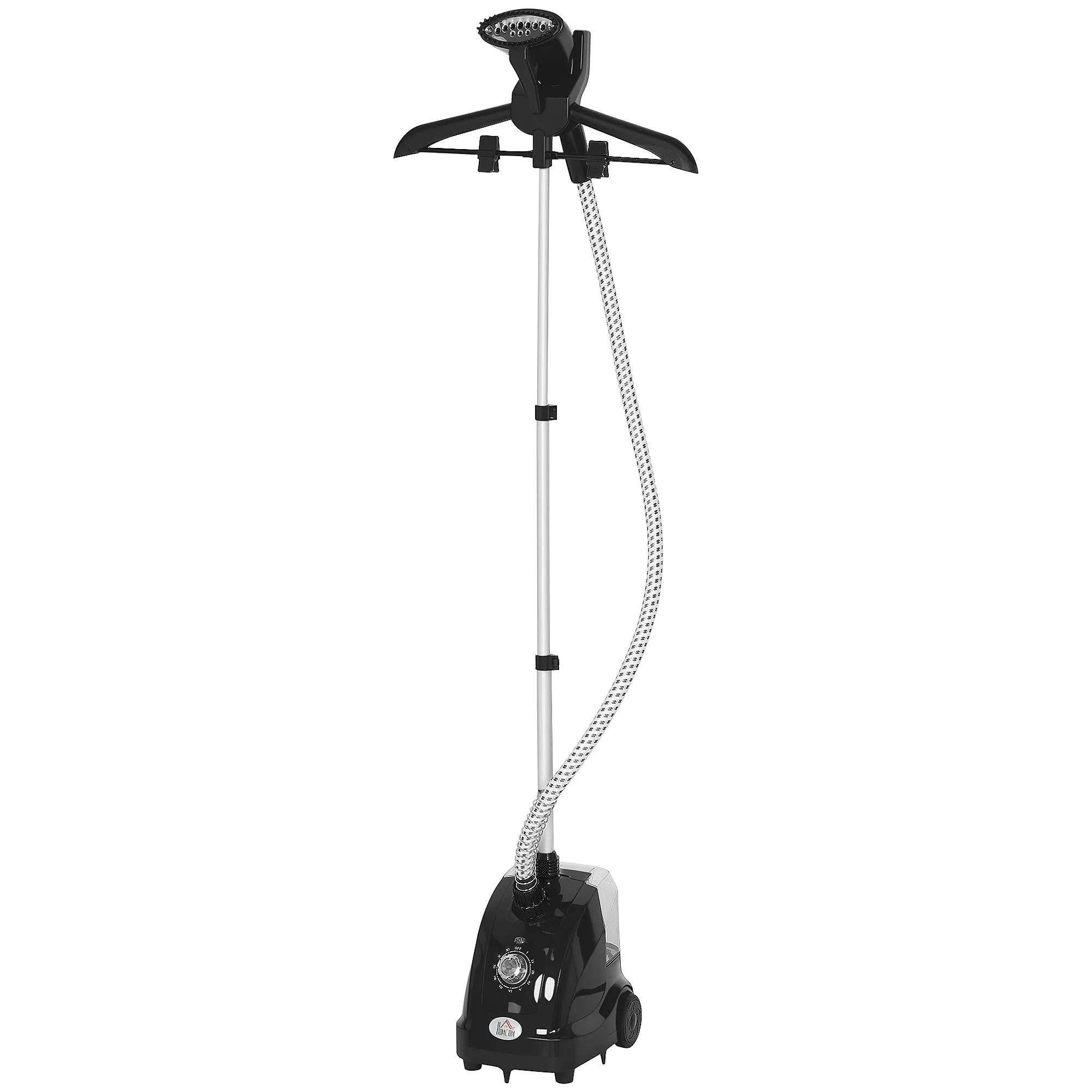 Clothes Steamer, Fabric Garment Steamer for Hanging, with Adjustable Telescopic Pole 41-110 cm, 1.4L, 1950W, 11 Level Steam Adjustment, Black - Image 2