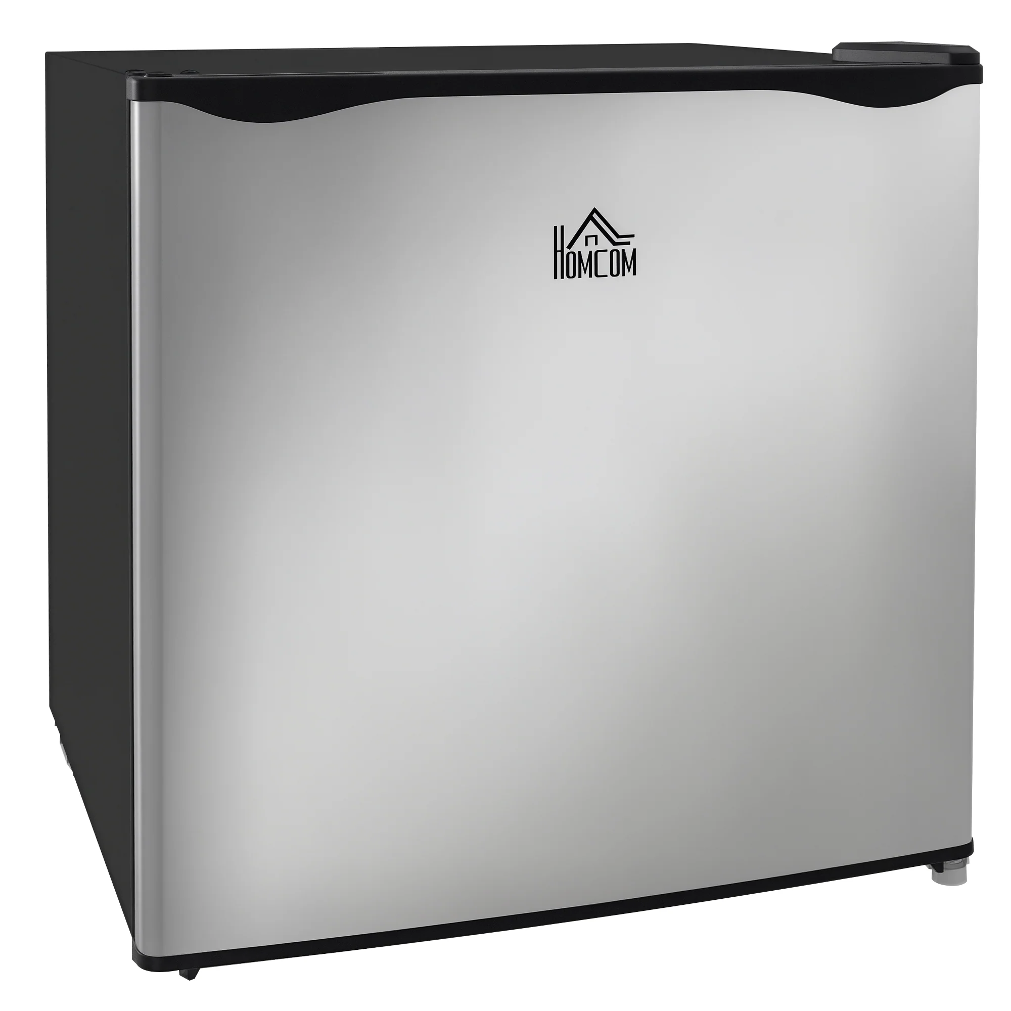 Compact Upright Freezer, 1.1 Cubic Feet Mini Freezer with Reversible Door, Removable Shelf, Adjustable Temperature for Home Office, Apartment, Dormitory, Silver