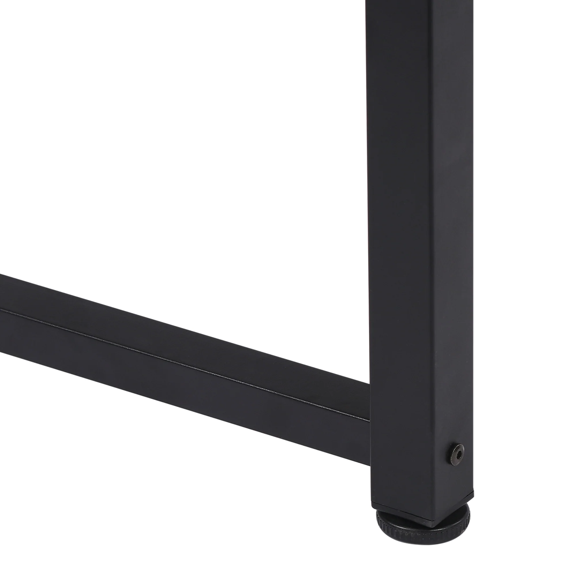 Computer Desk, 120 x 60 x 76cm Workstation with Metal Frame, Simple Assembly, Black - Image 10