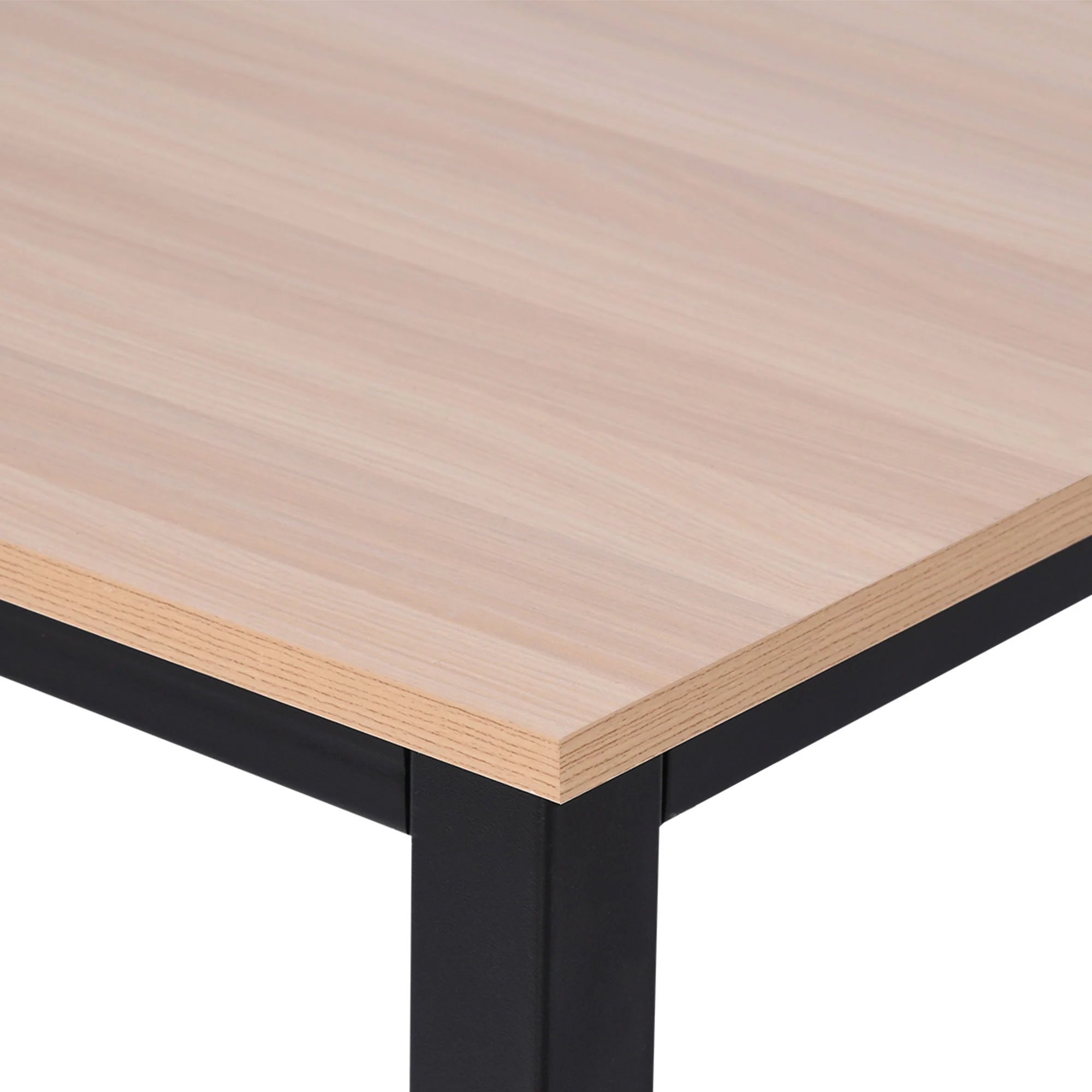 Computer Desk, 120 x 60 x 76cm Workstation with Metal Frame, Simple Assembly, Black - Image 11