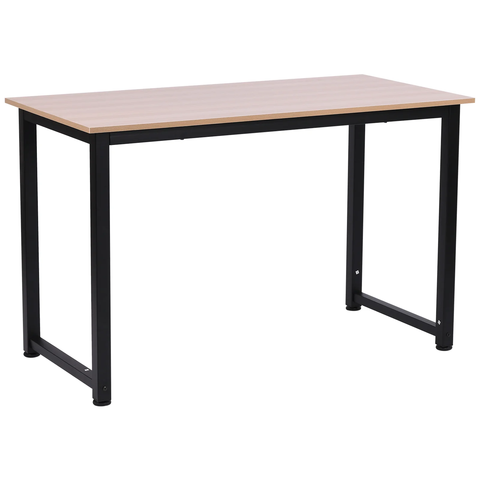 Computer Desk, 120 x 60 x 76cm Workstation with Metal Frame, Simple Assembly, Black - Image 2
