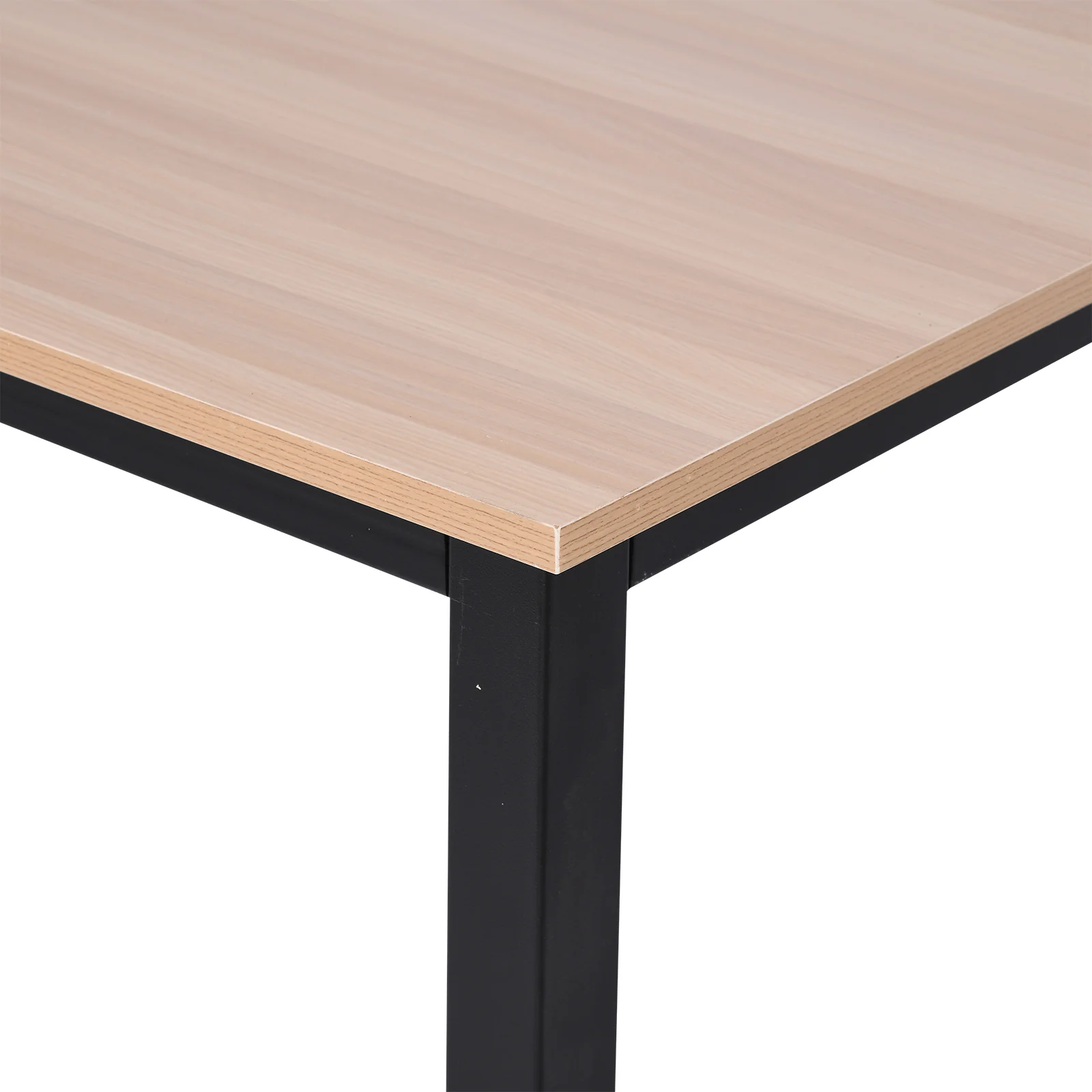 Computer Desk, 120 x 60 x 76cm Workstation with Metal Frame, Simple Assembly, Black - Image 9