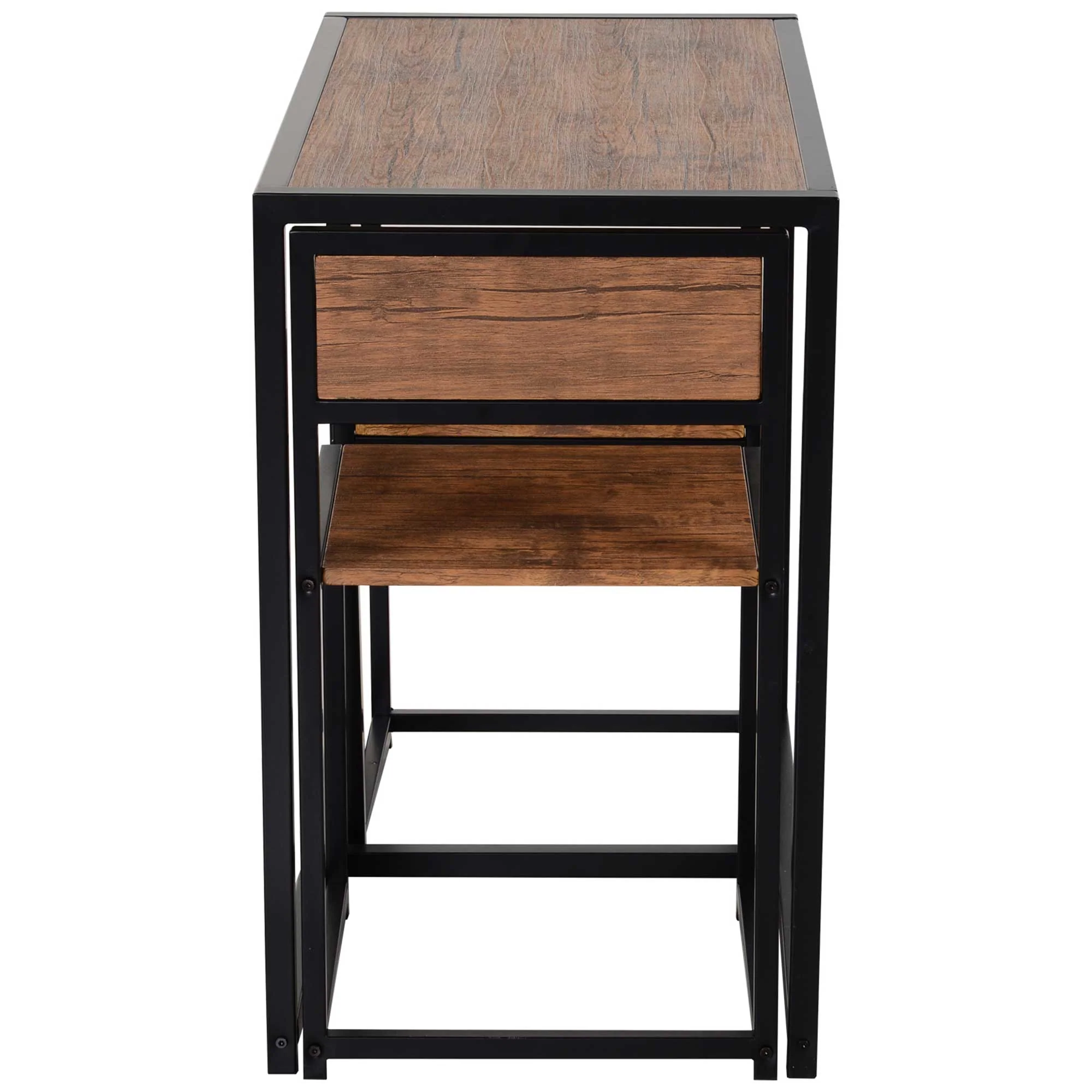 Dining Room Sets, Rectangular Space Saving Table & 2 Chairs for Compact Kitchens, Natural - Image 10