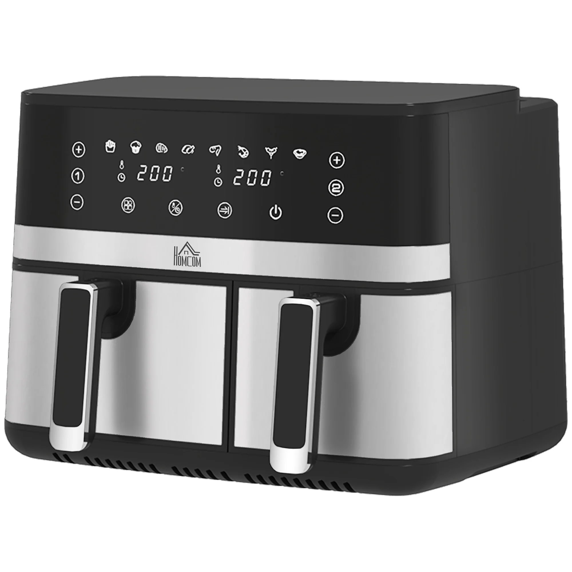 Fry Dual Zone Air Fryer with Smart Finish for Oil Free & Low Fat Healthy Cooking, 2700W - Image 2