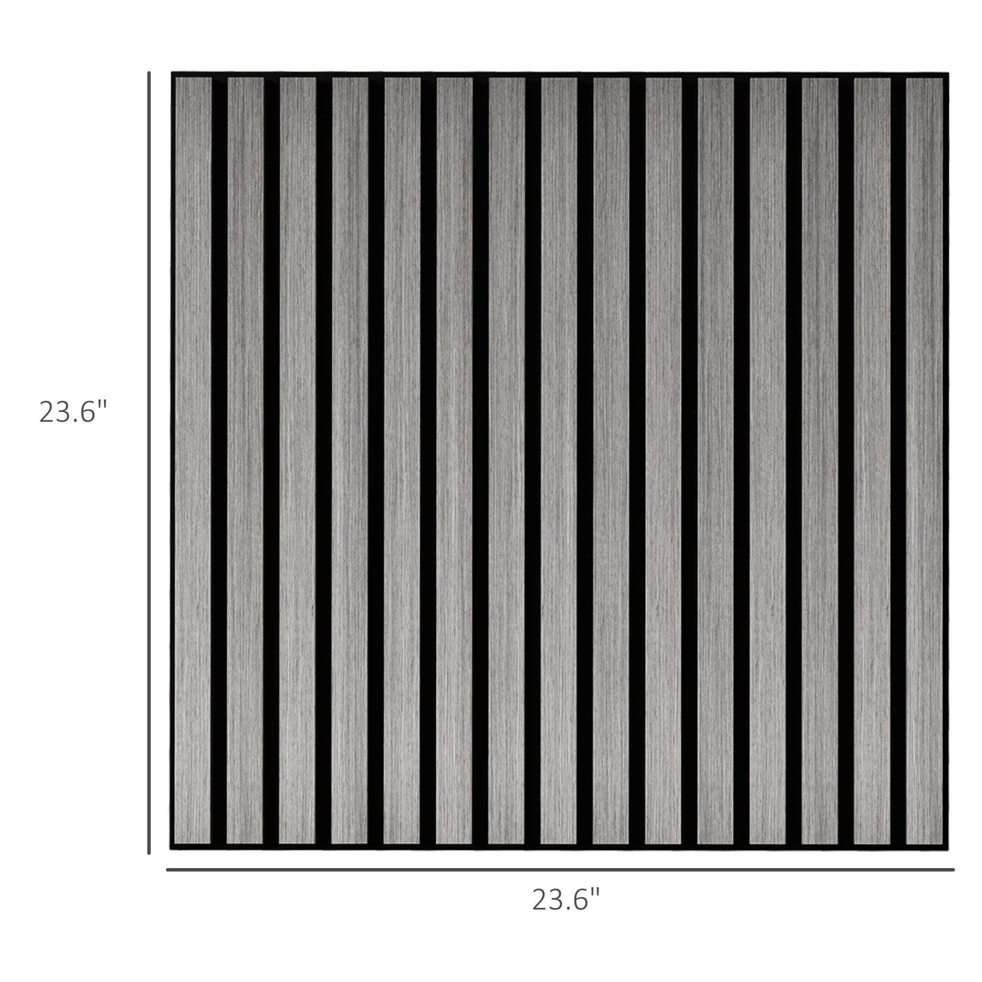 4 Pack Acoustic Wall Panels, 24" x 24" Wood Wall Panels, Gray - Image 5