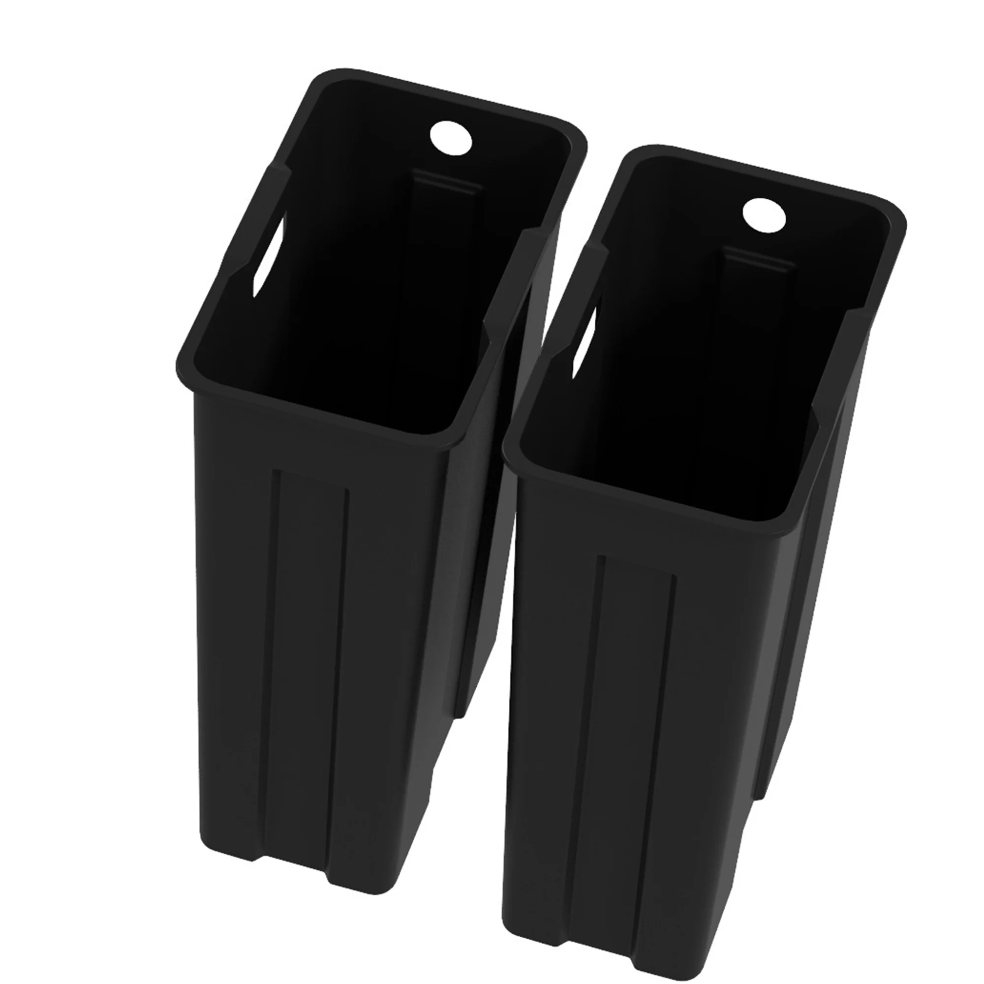 Dual Kitchen Bin, 2 x 20L Stainless Steel Double Rubbish Bin with Soft Close Lid, Silver - Image 11