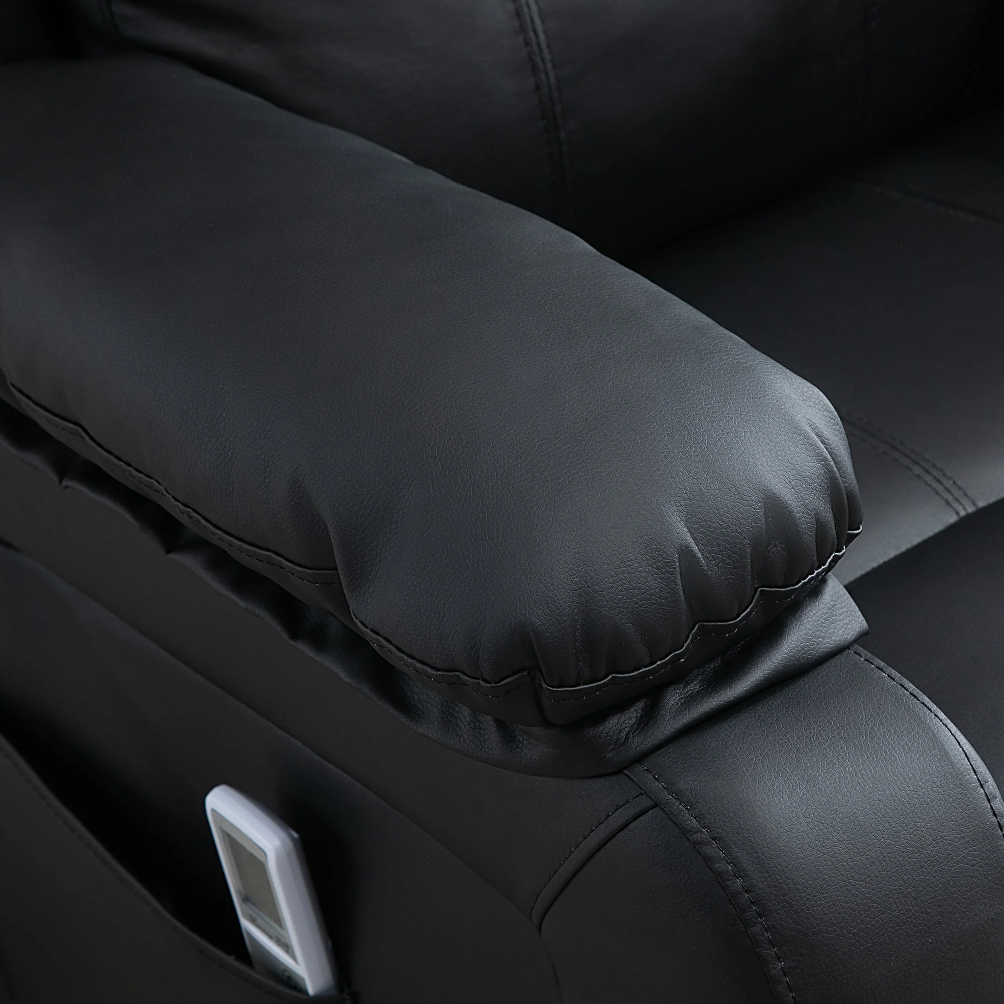 Power Lift Recliner Chair with Vibration Massage, Riser and Recliner Armchair, Black - Image 11