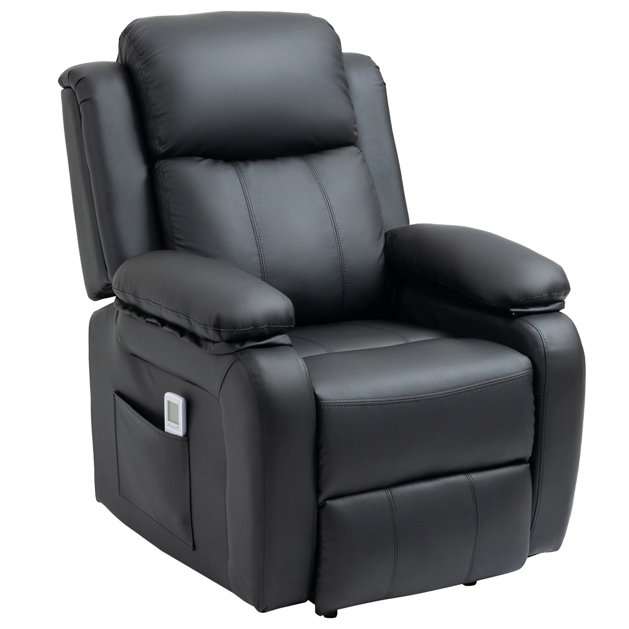 Power Lift Recliner Chair with Vibration Massage, Riser and Recliner Armchair, Black - Image 2