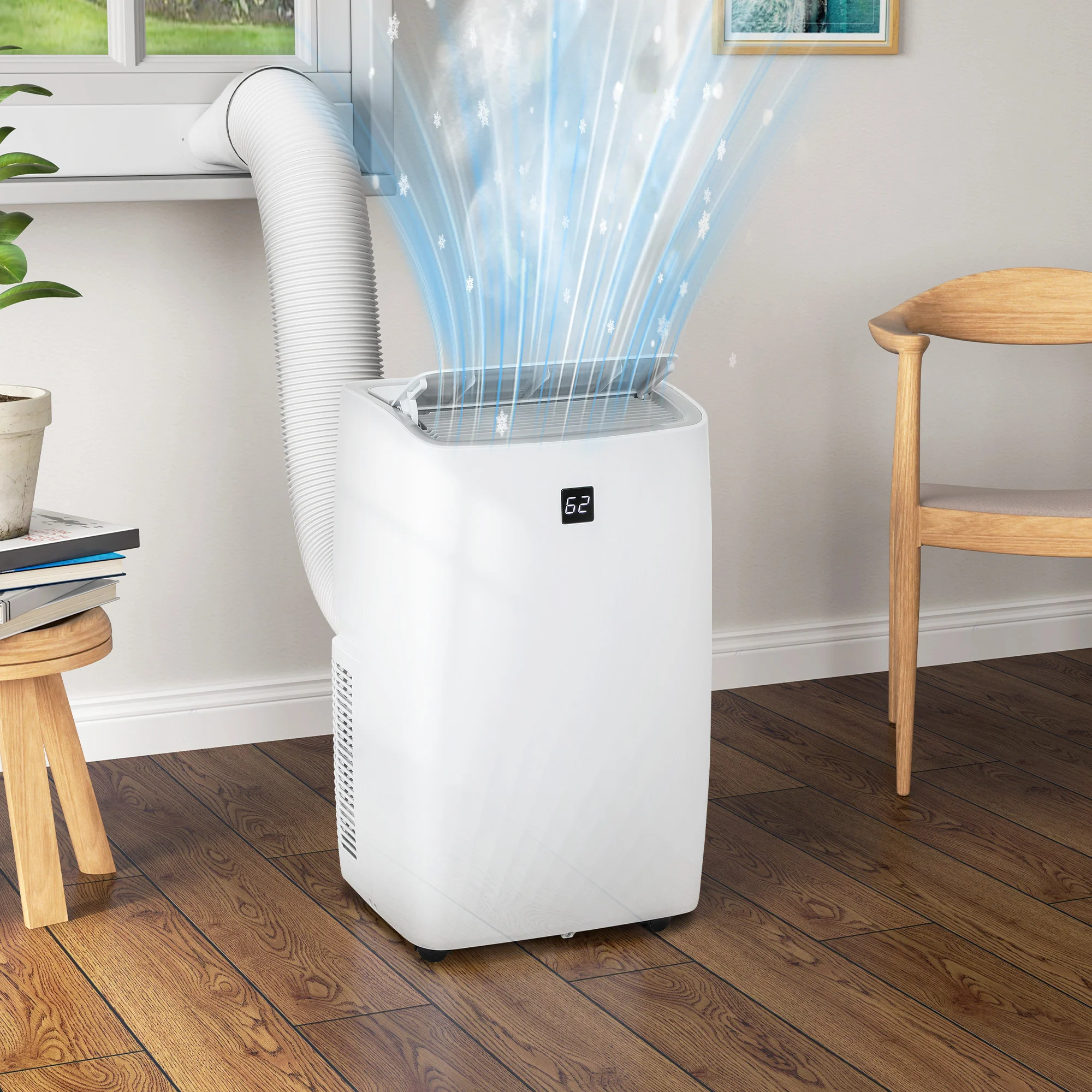 3-in-1 14000 BTU Air Conditioner w/ Cool, Dehumidifier, Fan for Room up to 700 Sq. ft - Image 4