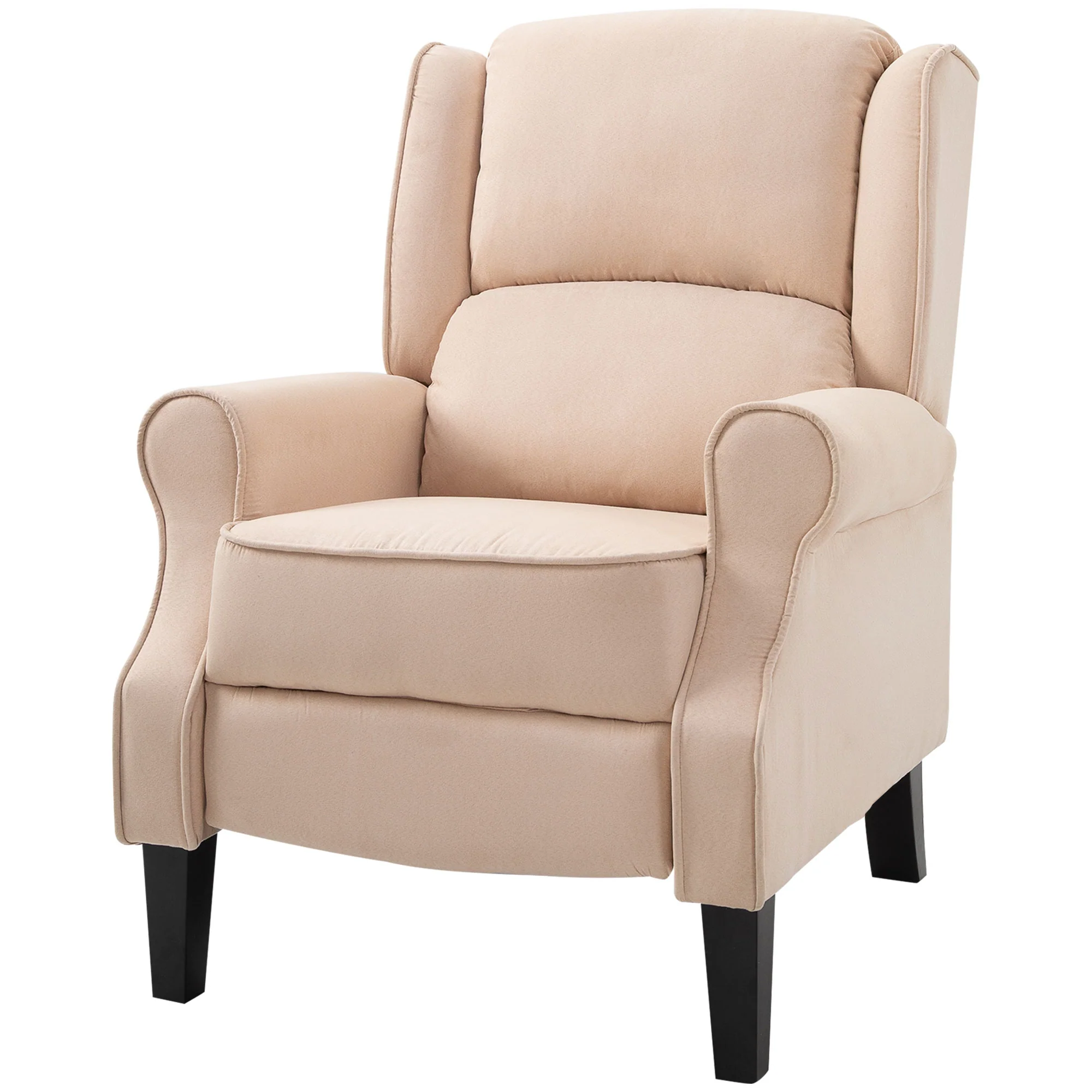 Wingback Recliner Chair with Vibration Massage, Footrest and Heat Function, Cream White - Image 2