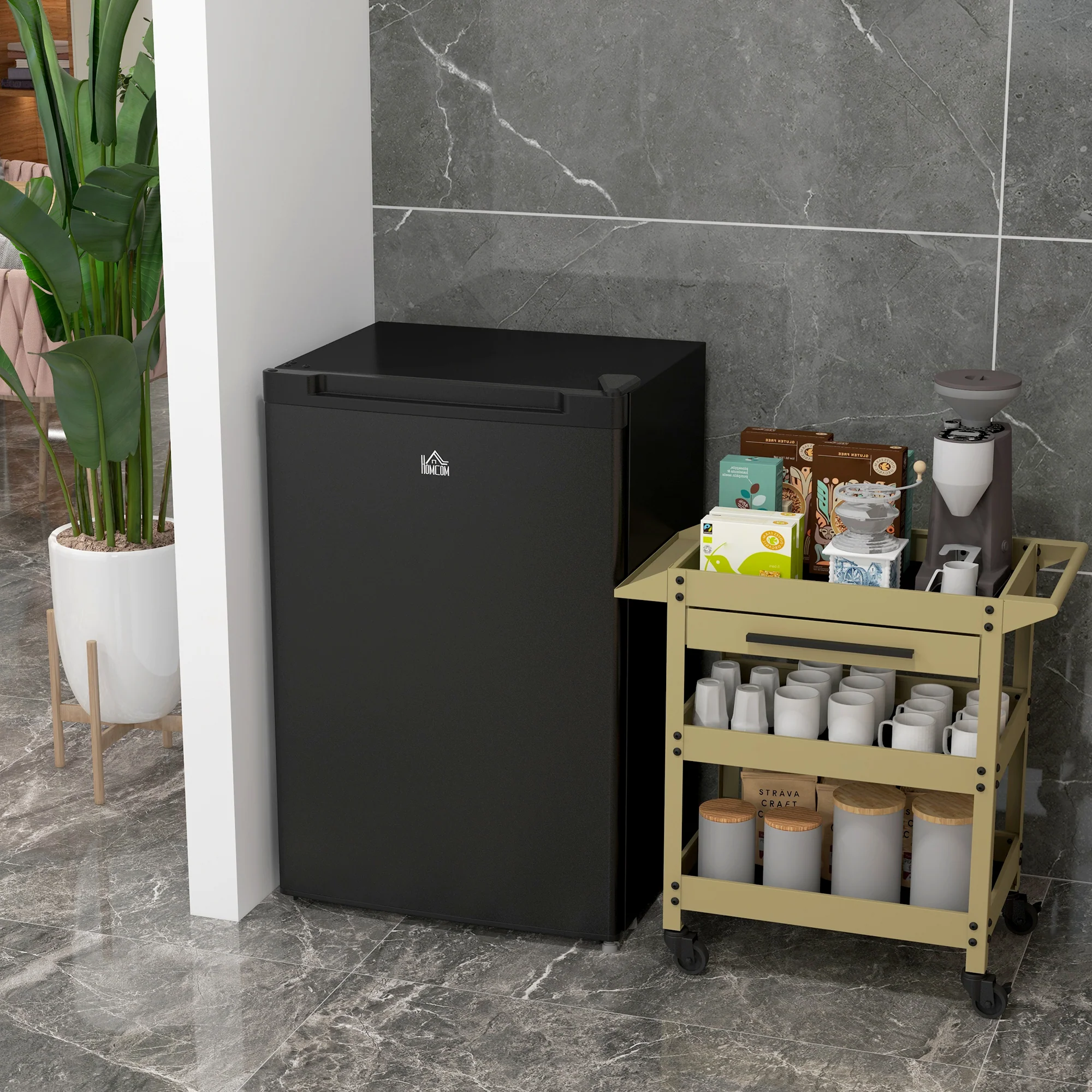 3 Cu Ft Upright Freezer with Reversible Door & Adjustable Thermostat, Black - Image 4