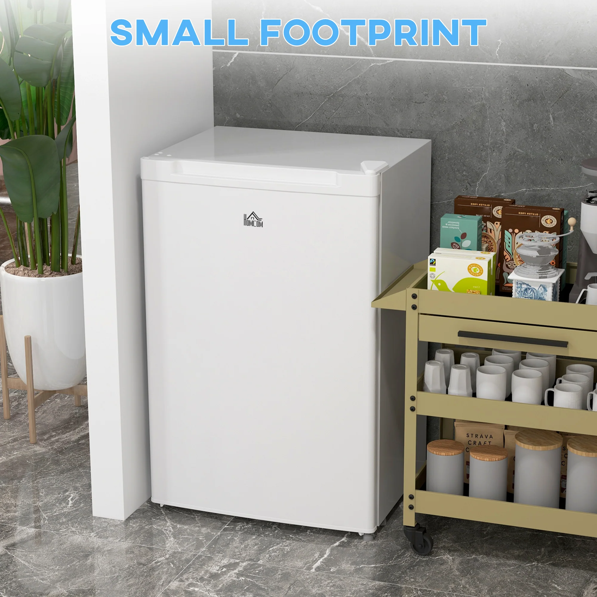3 Cu Ft Upright Freezer with Reversible Door & Adjustable Thermostat, White - Image 9