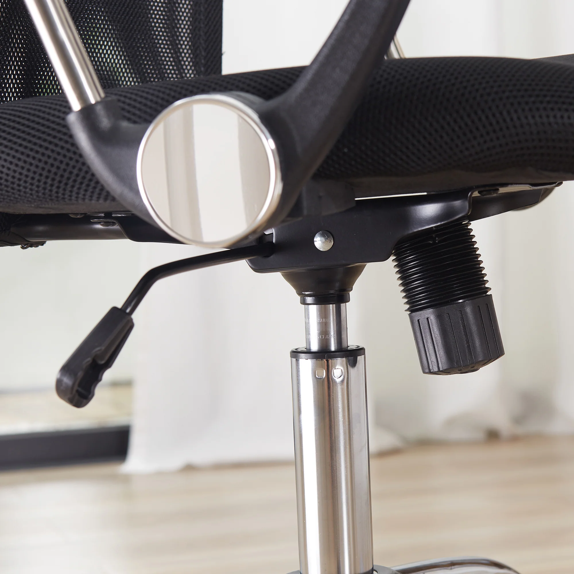 Swivel Mesh Office Chair, High Back Computer Desk Chair with Height Adjustable, Black - Image 10