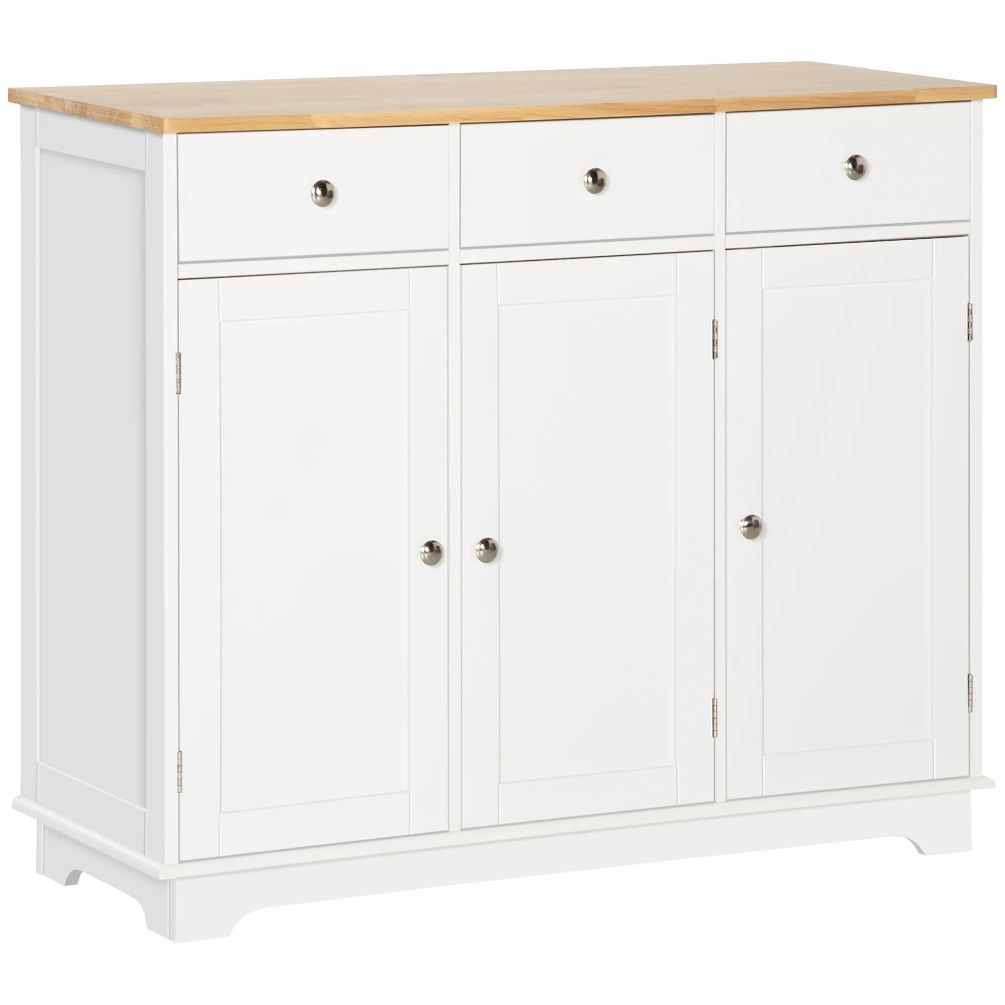 Multi-Purpose Storage Sideboard with Adjustable Shelves & Safety Design
