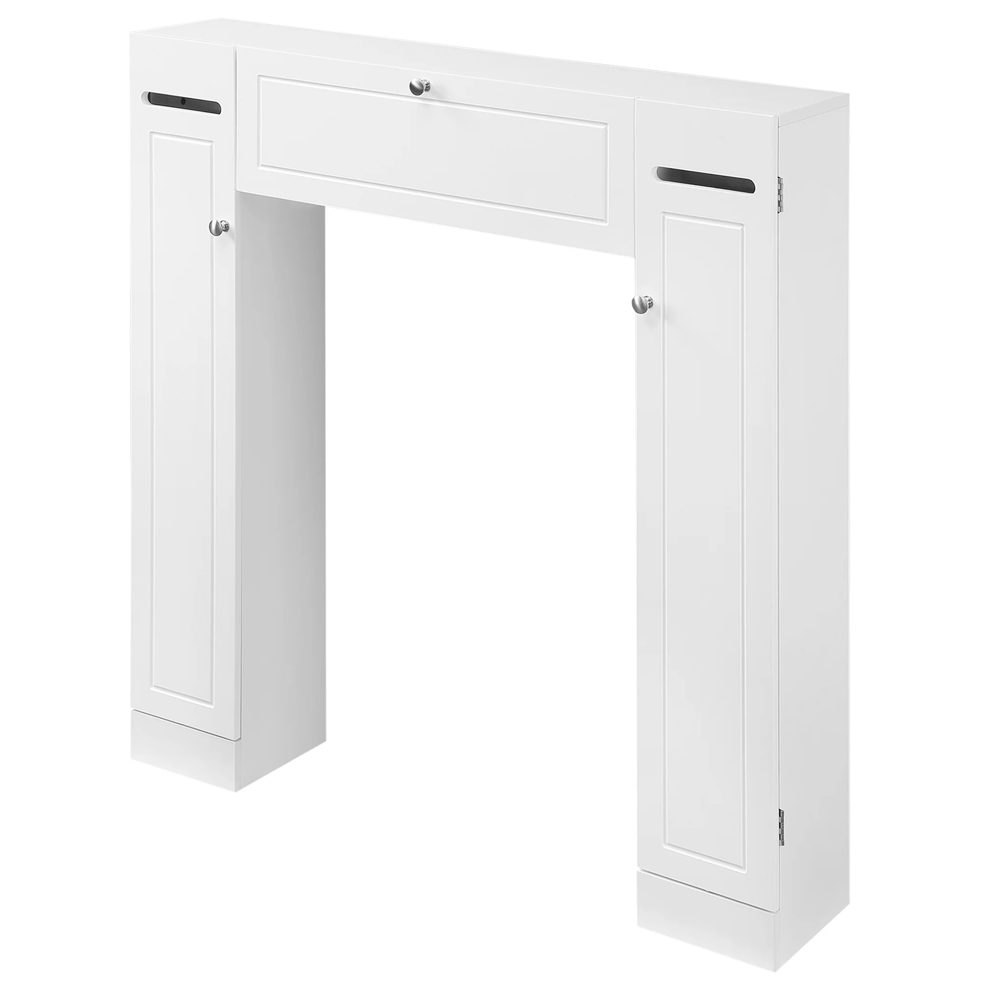 Over the Toilet Bathroom Storage Cabinet with Adjustable shelf for Space Saving, White - Image 2