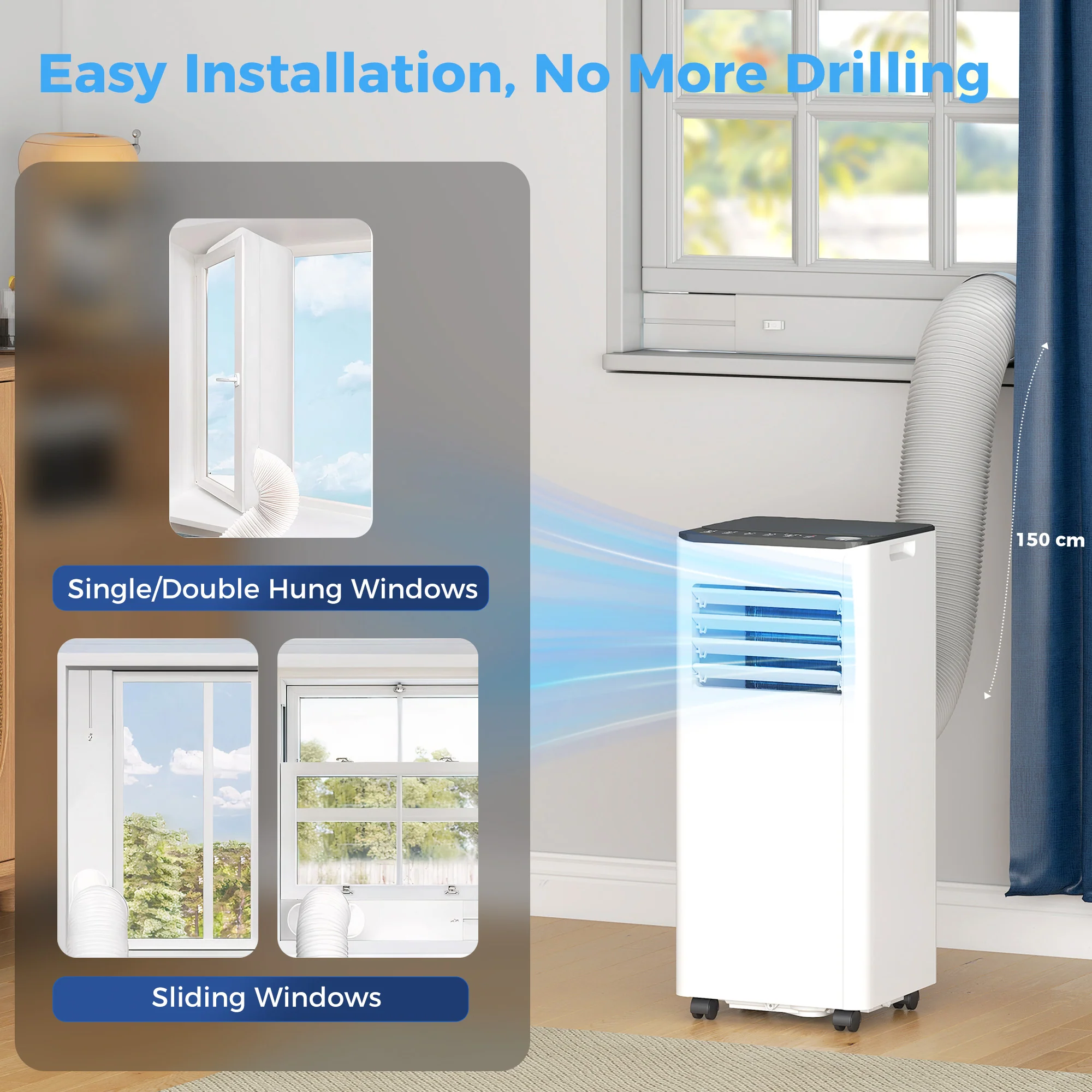 SmartCool 4-in-1 Portable AC with WiFi, 5000 BTU & Energy Saving for Room up to 18 m2 - Image 10