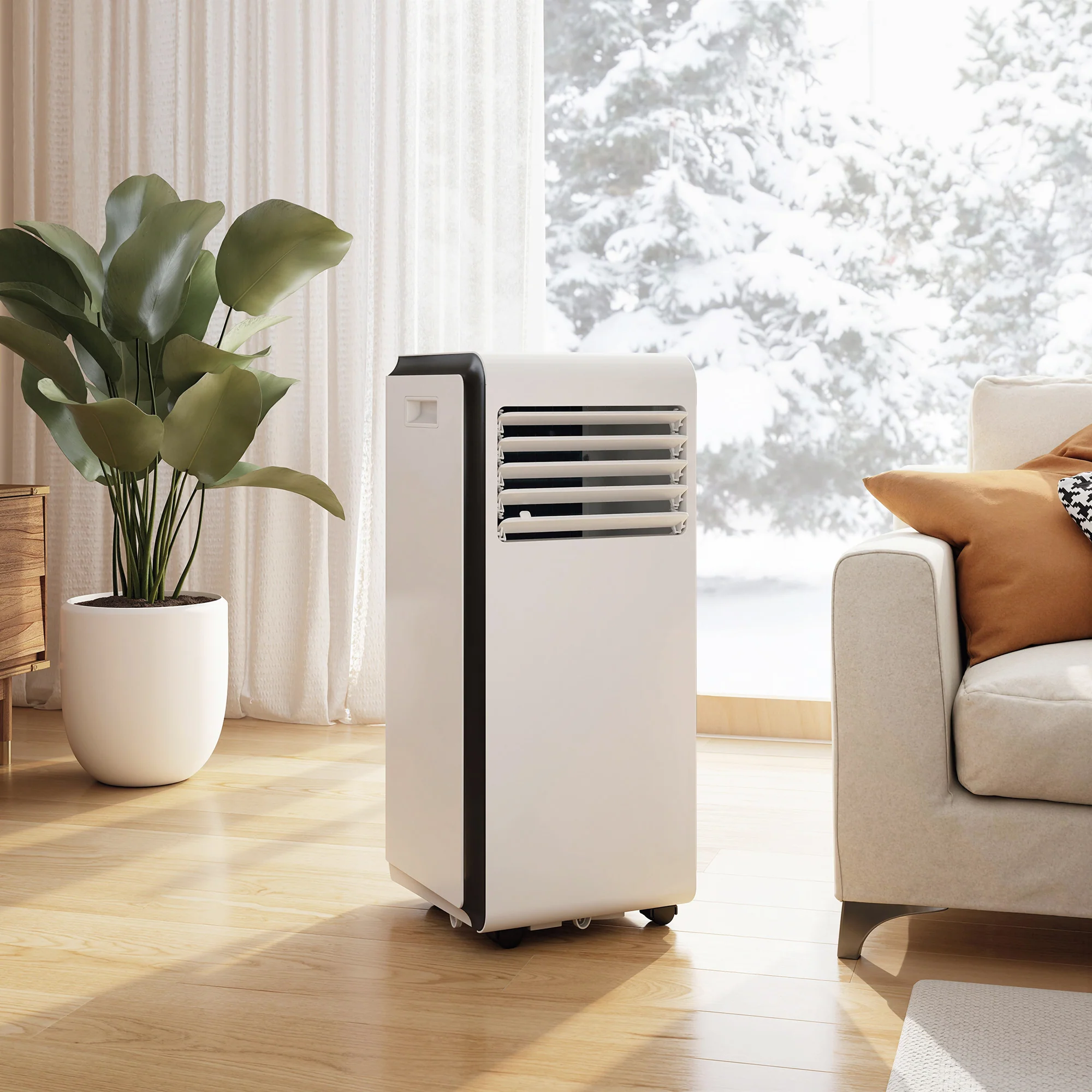 7000 BTU Portable Air Conditioner, 4-in-1 Portable AC with Timer & Remote Control - Image 4