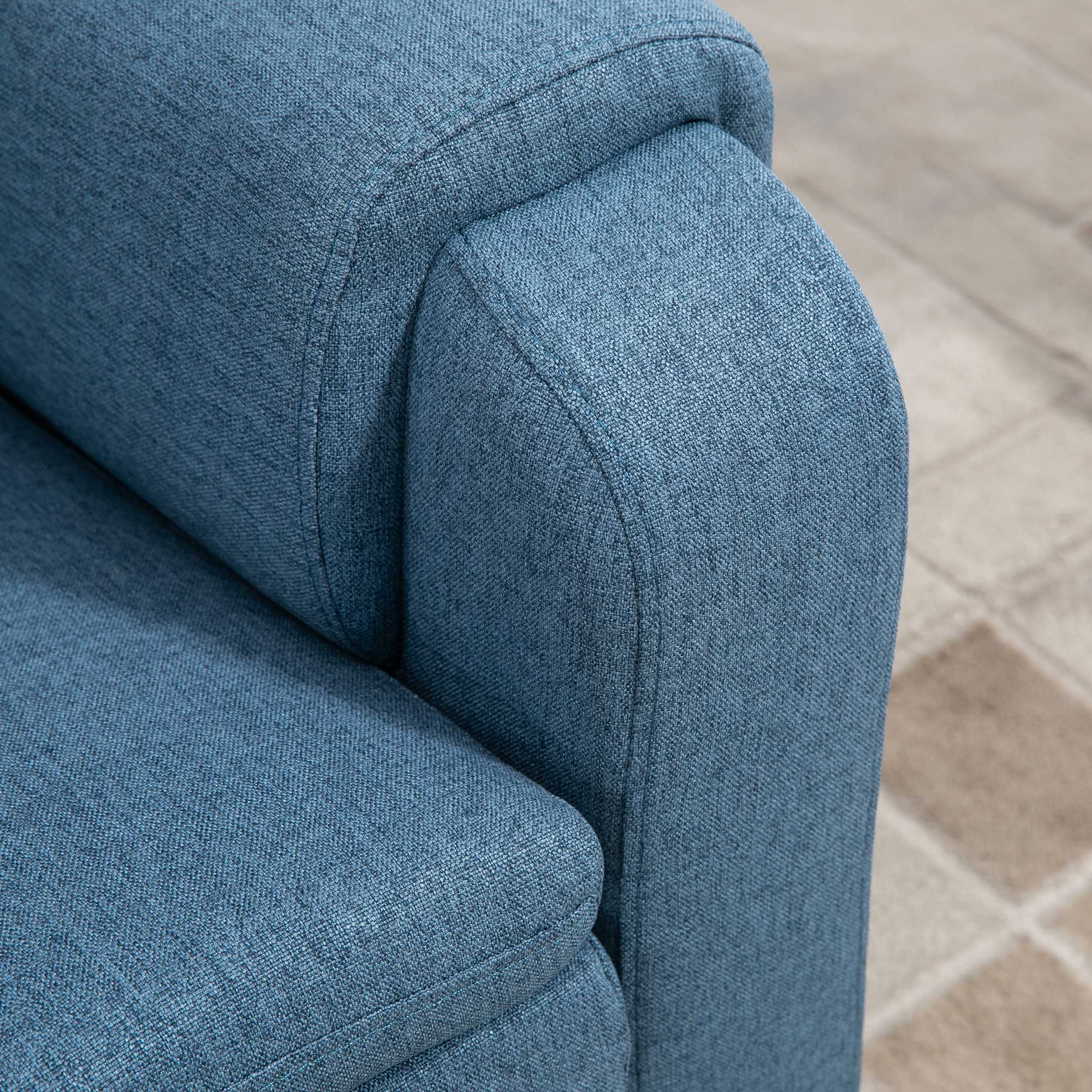 Fabric Heavy Duty Power Lift Recliner with Pockets, Blue - Image 10