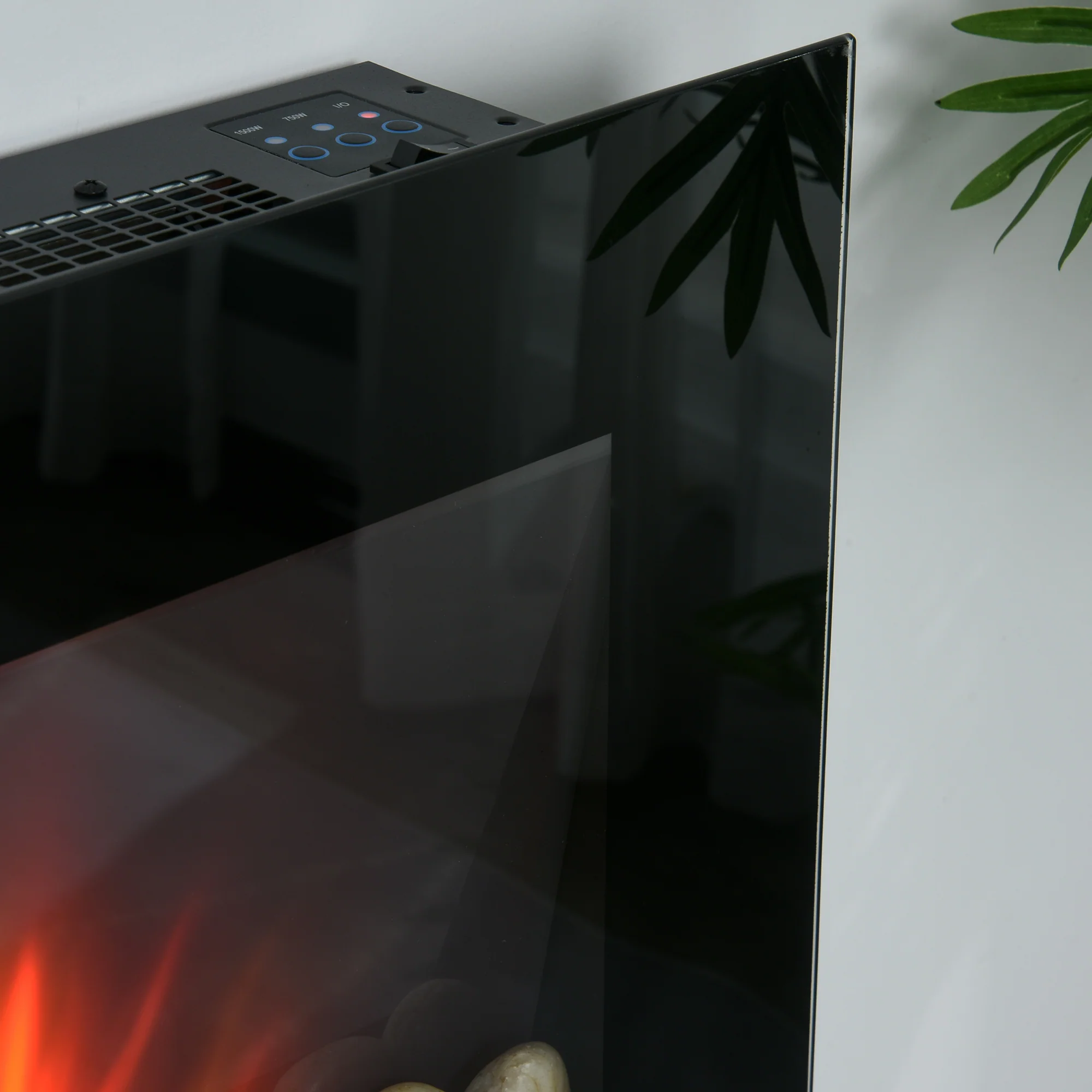 Recessed Fireplace Heater with Realistic LED Flames and Overheat Protection - Image 11