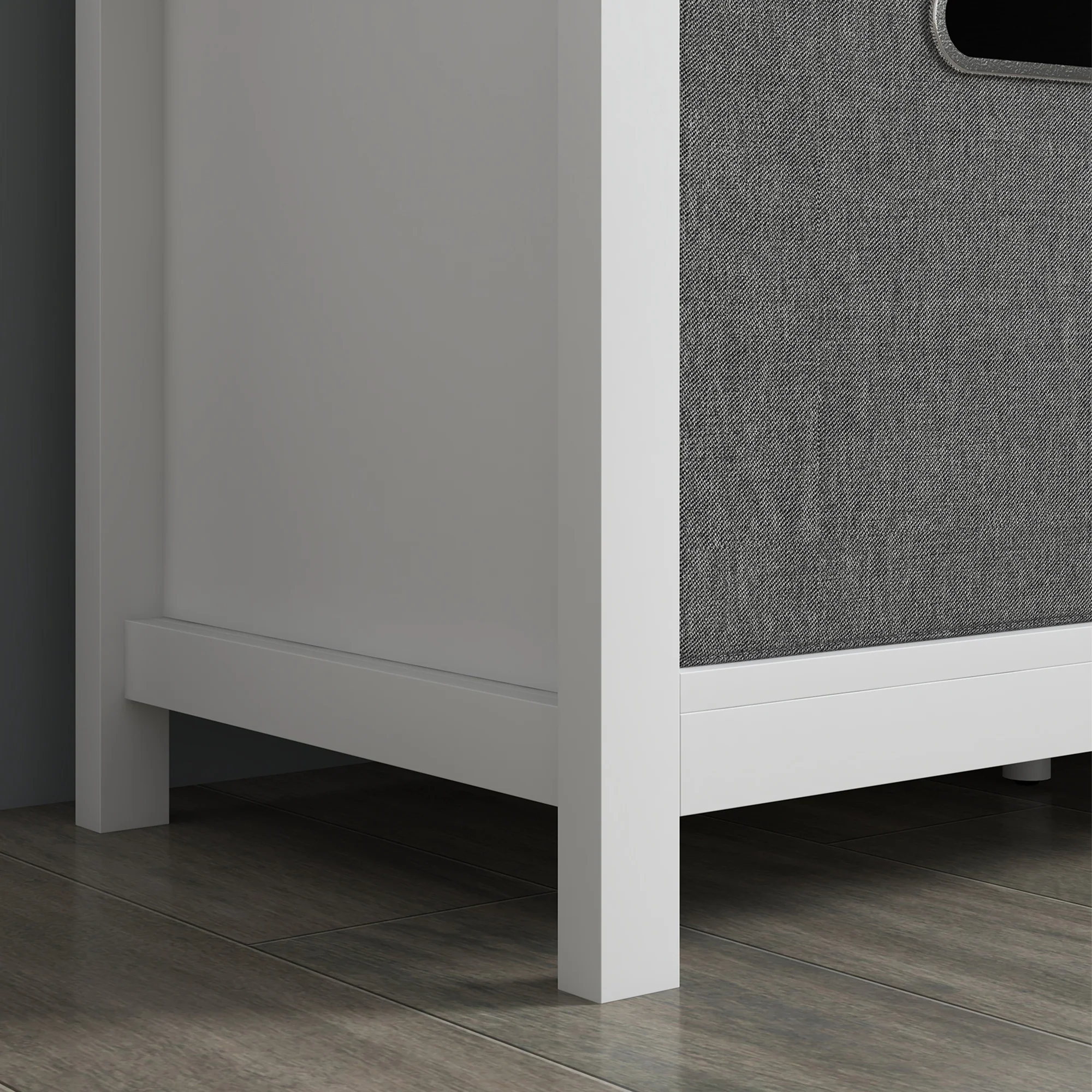 Entryway Shoe Bench, Storage Cushioned Bench with 2 Drawers and Adjustable Shelf, White - Image 11