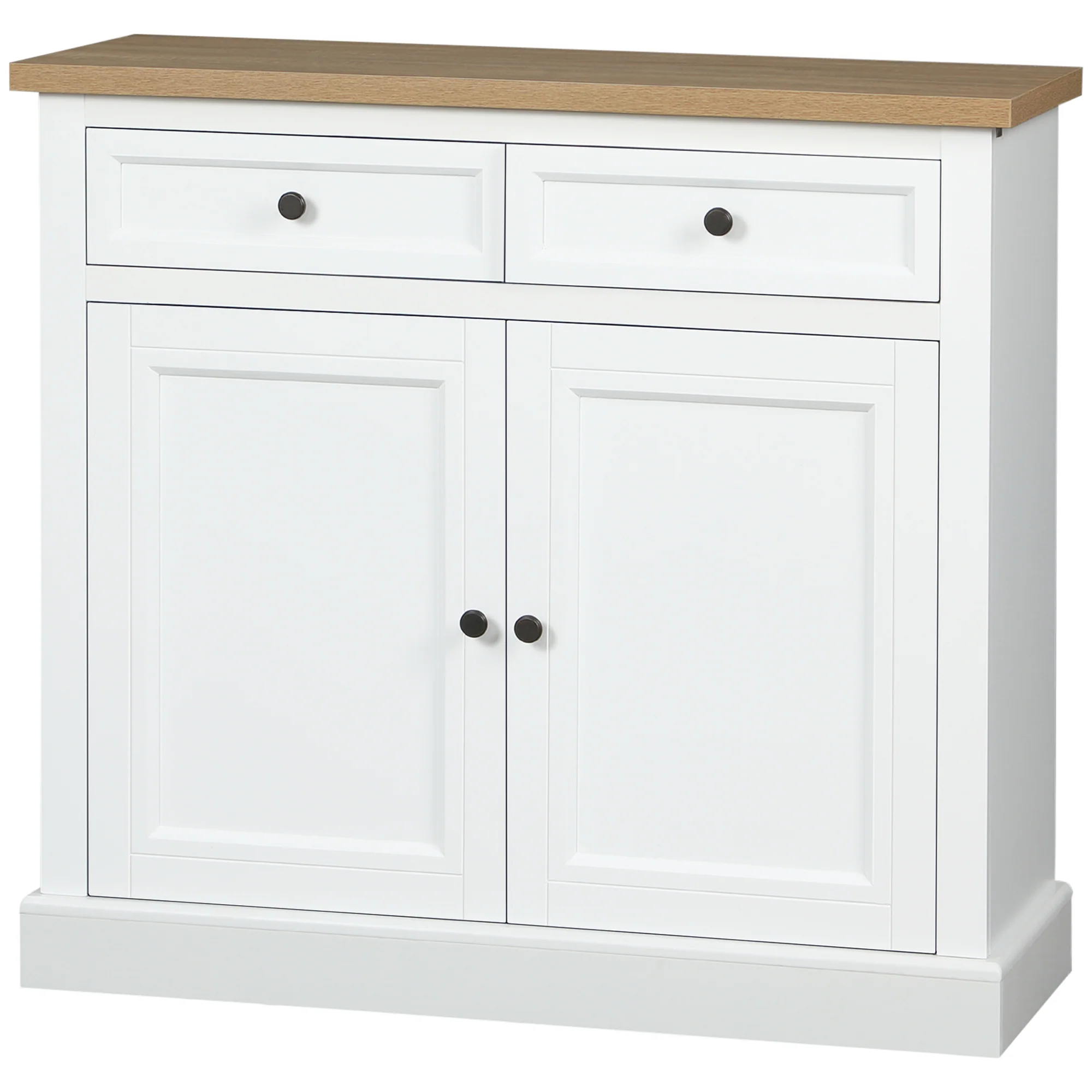 Sideboard Buffet Cabinet Kitchen Cabinet Coffee Bar Cabinet White - Image 2